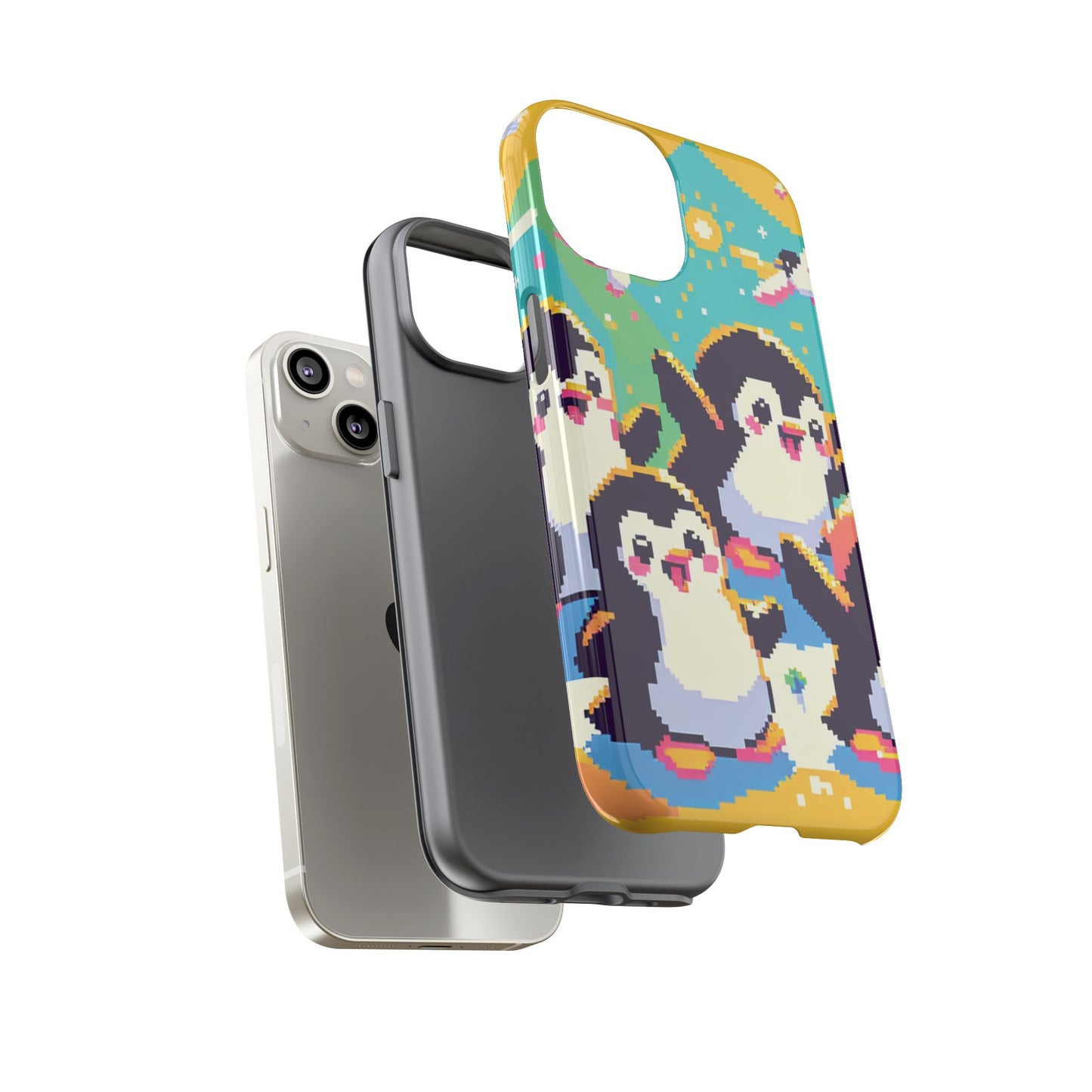 Cute Pixel Penguin Ultra-Tough Phone Case