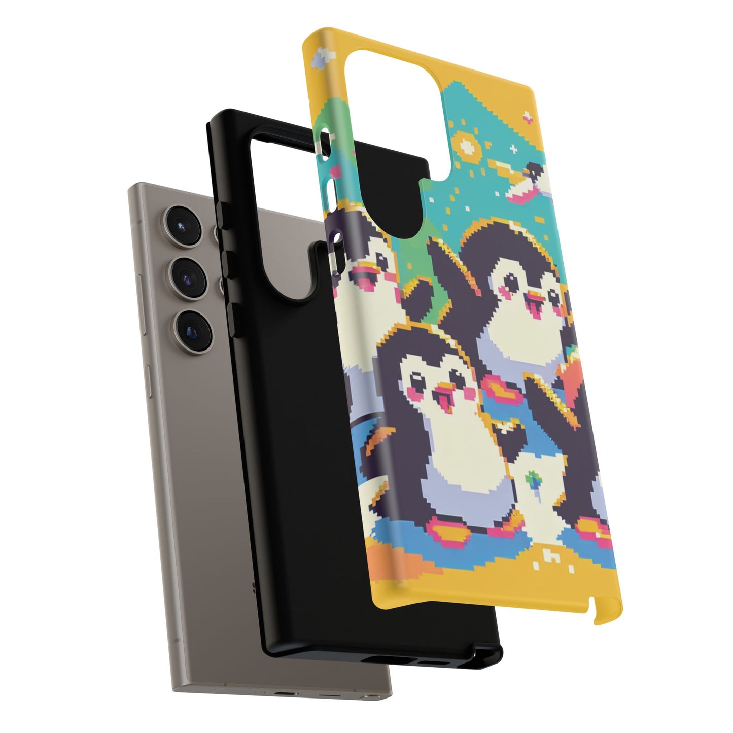 Cute Pixel Penguin Ultra-Tough Phone Case