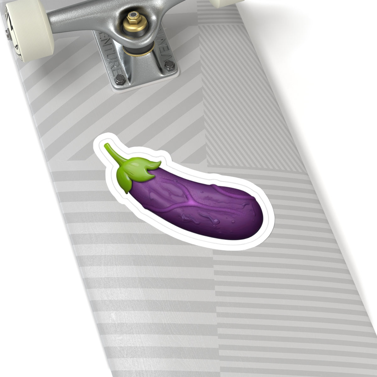 Veiny Aubergine Emoji Vinyl Sticker