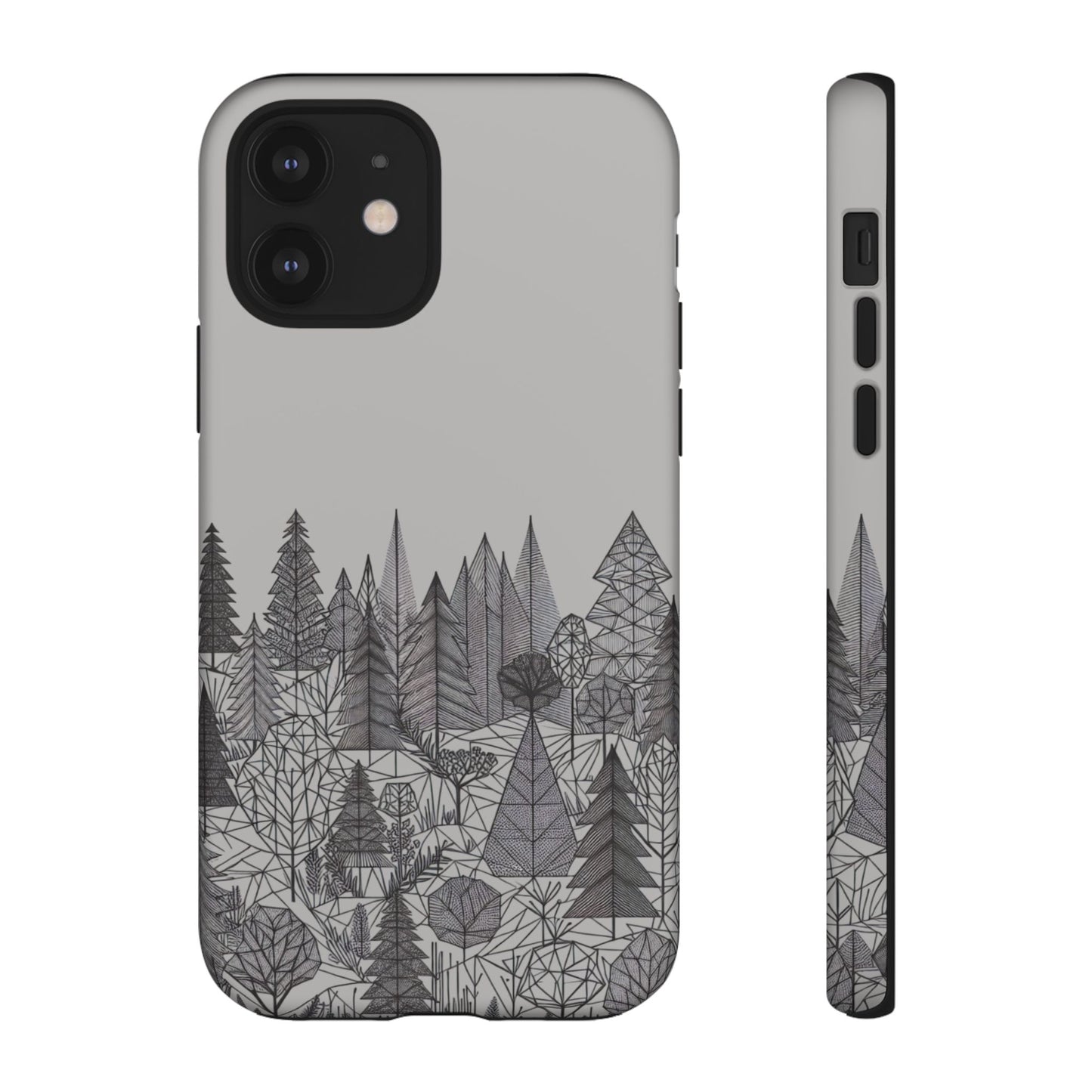 Geometric Monochrome Woodland Ultra-Tough Phone Case