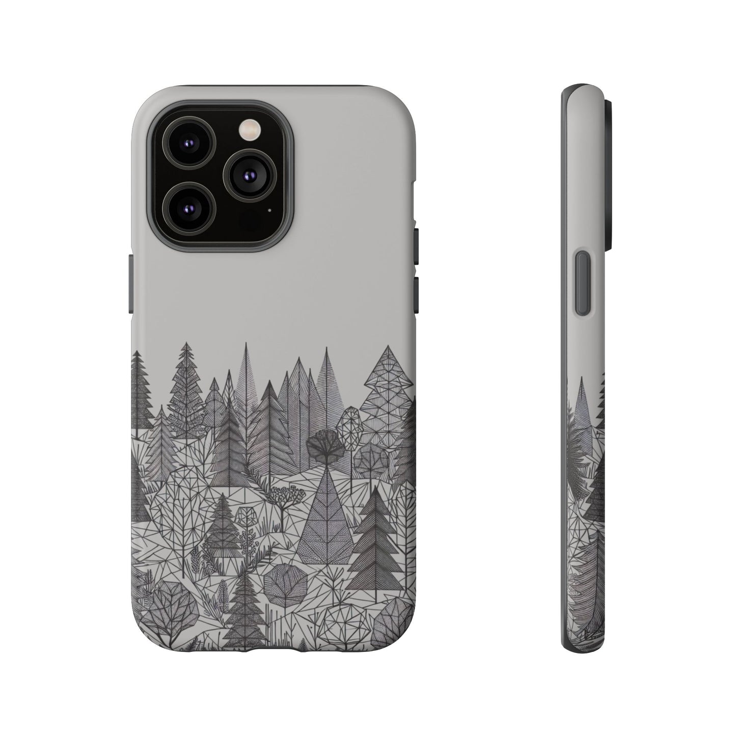 Geometric Monochrome Woodland Ultra-Tough Phone Case