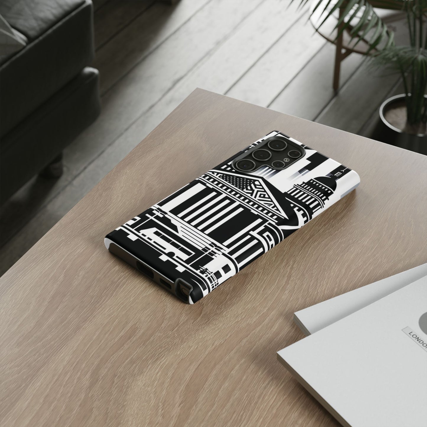 Monochrome City Buildings Ultra-Tough Phone Case