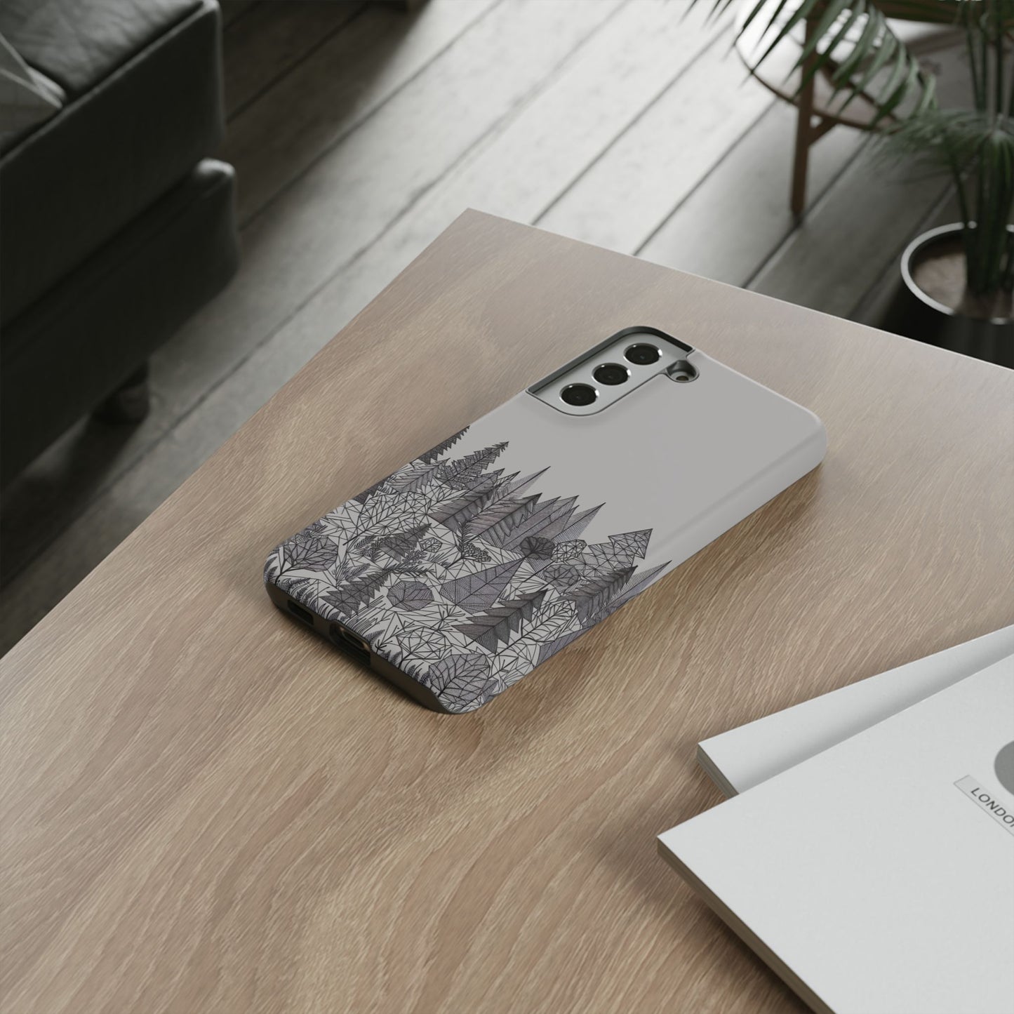 Geometric Monochrome Woodland Ultra-Tough Phone Case