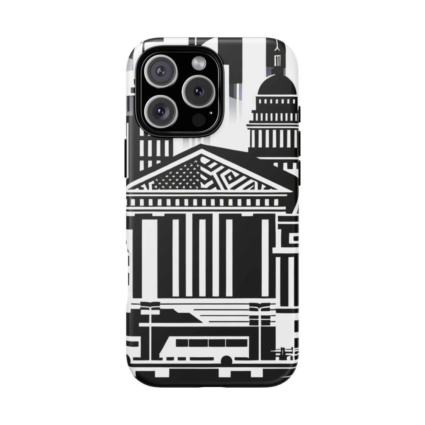 Monochrome City Buildings Ultra-Tough Phone Case