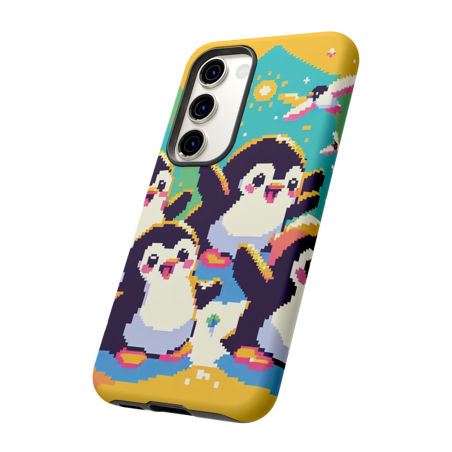 Cute Pixel Penguin Ultra-Tough Phone Case