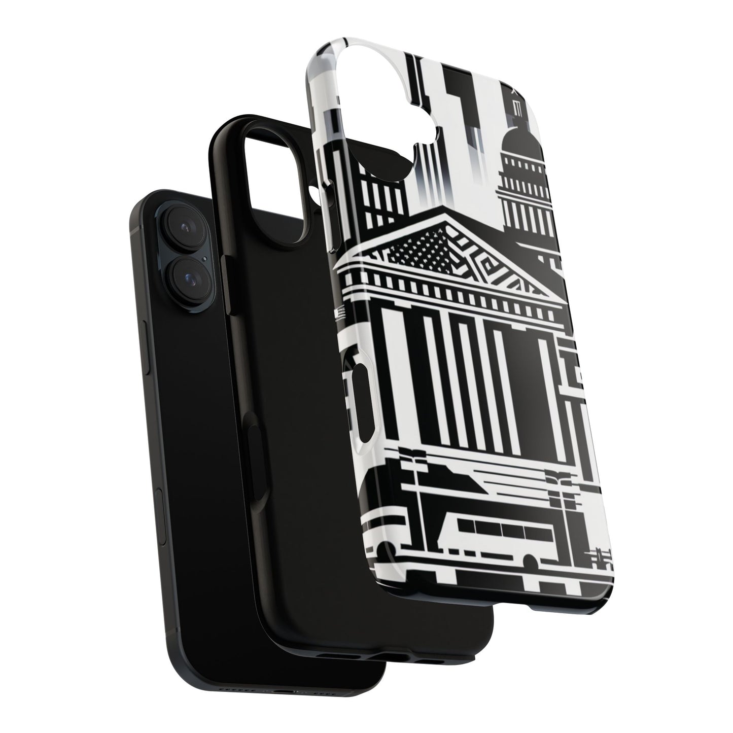 Monochrome City Buildings Ultra-Tough Phone Case