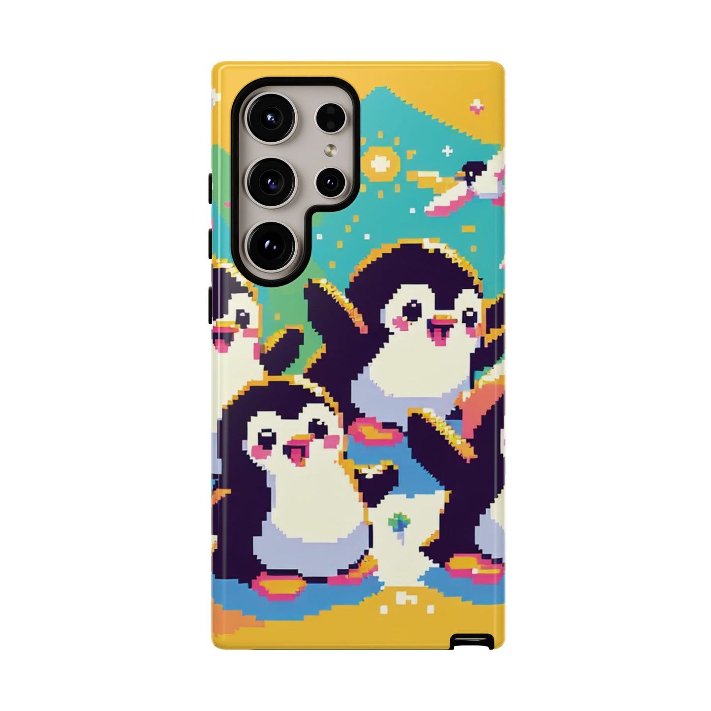 Cute Pixel Penguin Ultra-Tough Phone Case