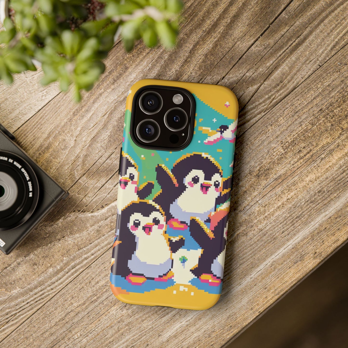 Cute Pixel Penguin Ultra-Tough Phone Case