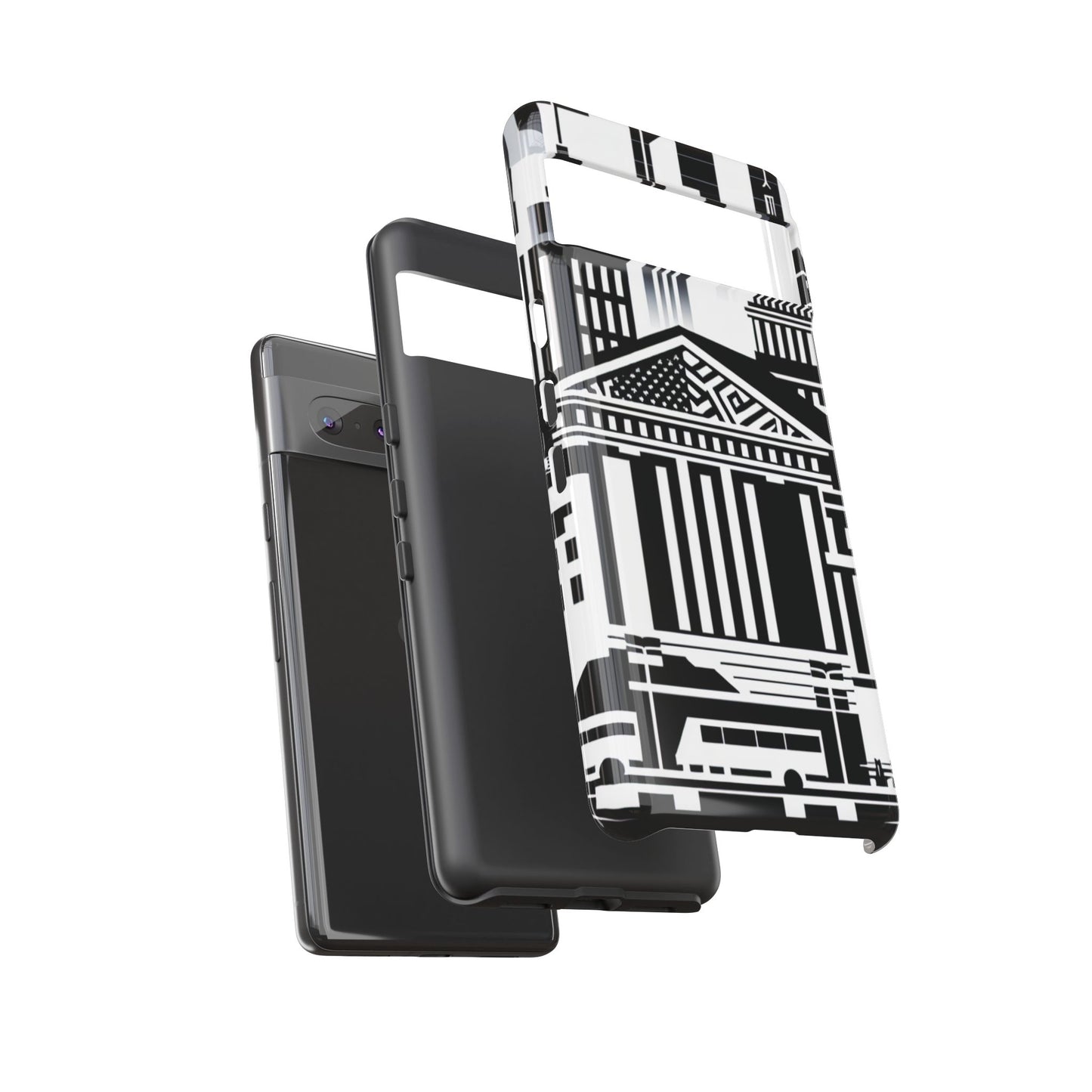 Monochrome City Buildings Ultra-Tough Phone Case