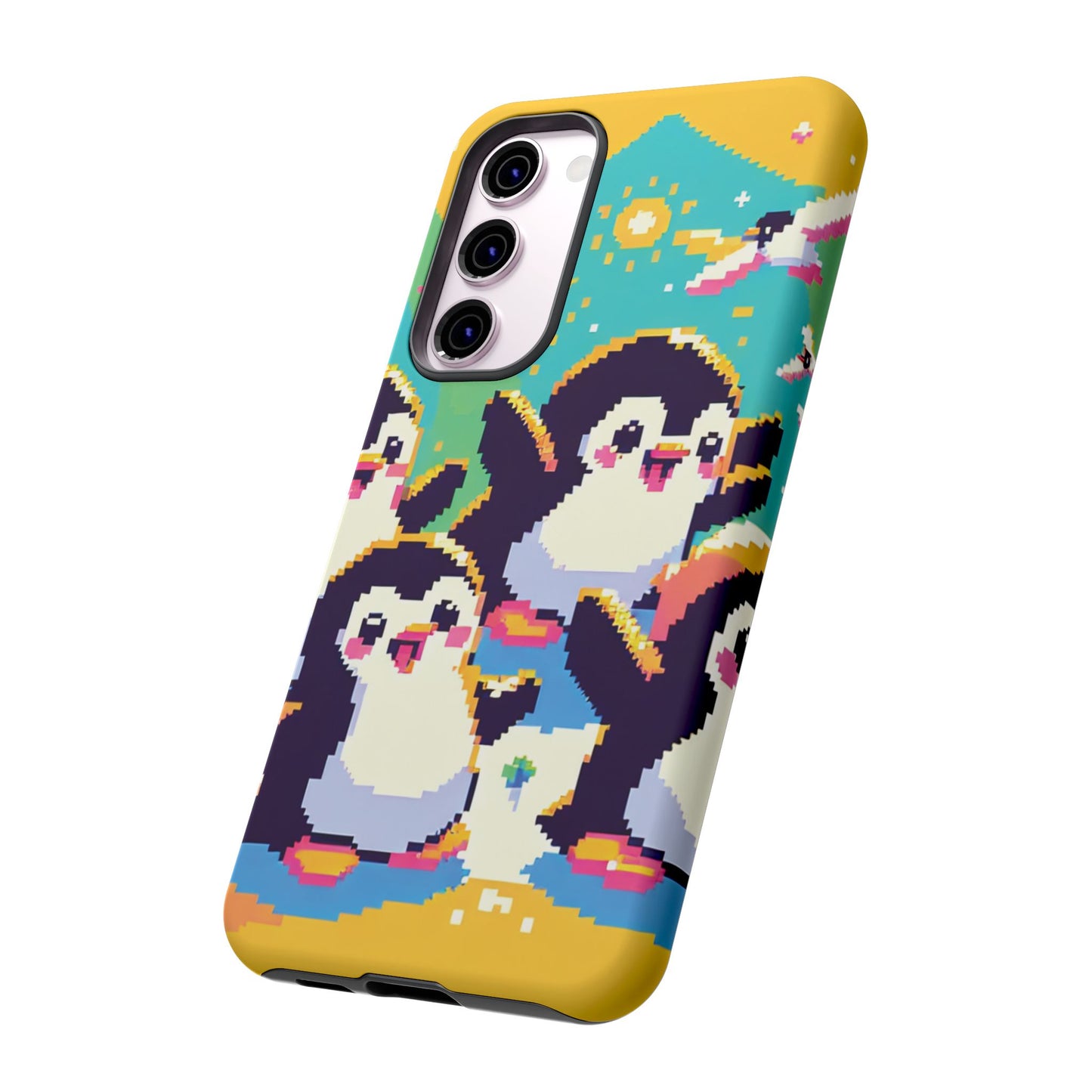 Cute Pixel Penguin Ultra-Tough Phone Case