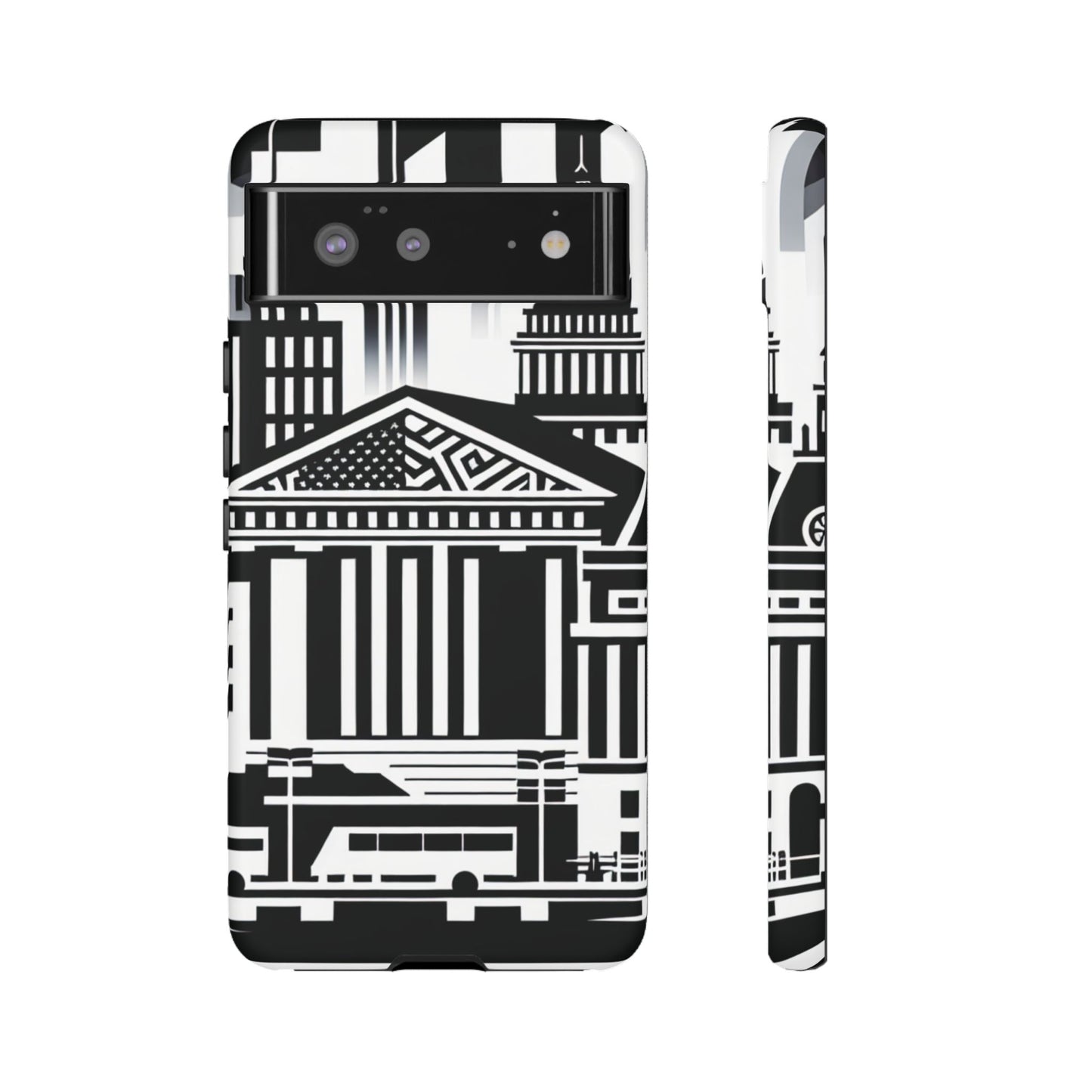 Monochrome City Buildings Ultra-Tough Phone Case