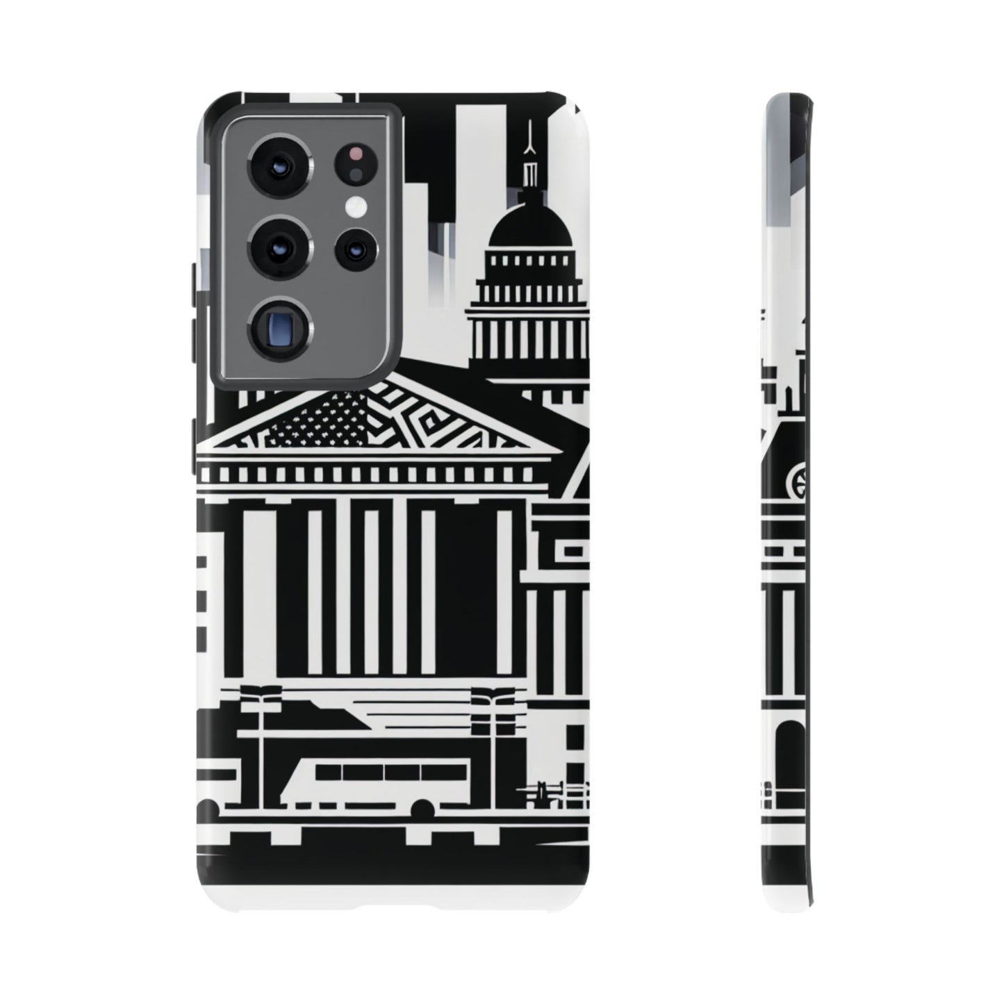 Monochrome City Buildings Ultra-Tough Phone Case