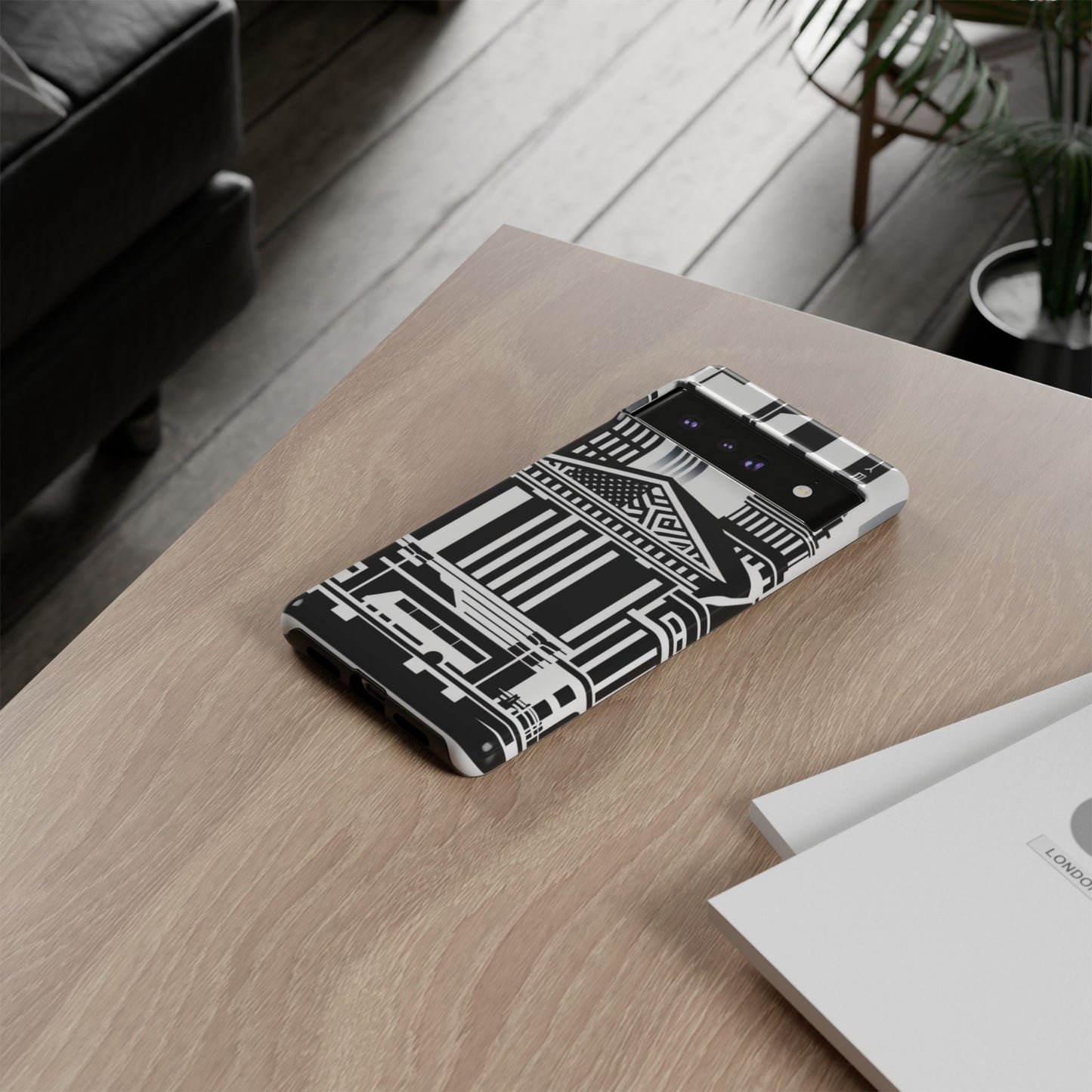 Monochrome City Buildings Ultra-Tough Phone Case