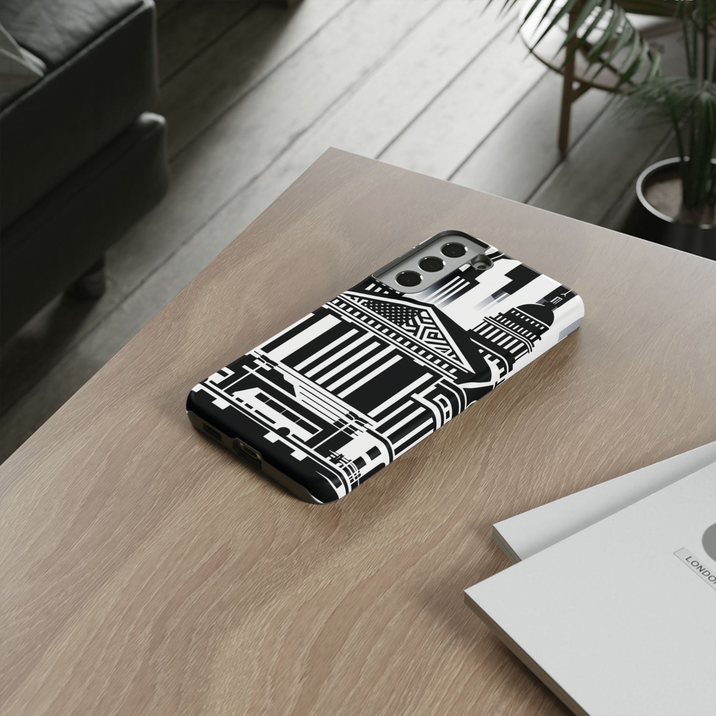 Monochrome City Buildings Ultra-Tough Phone Case