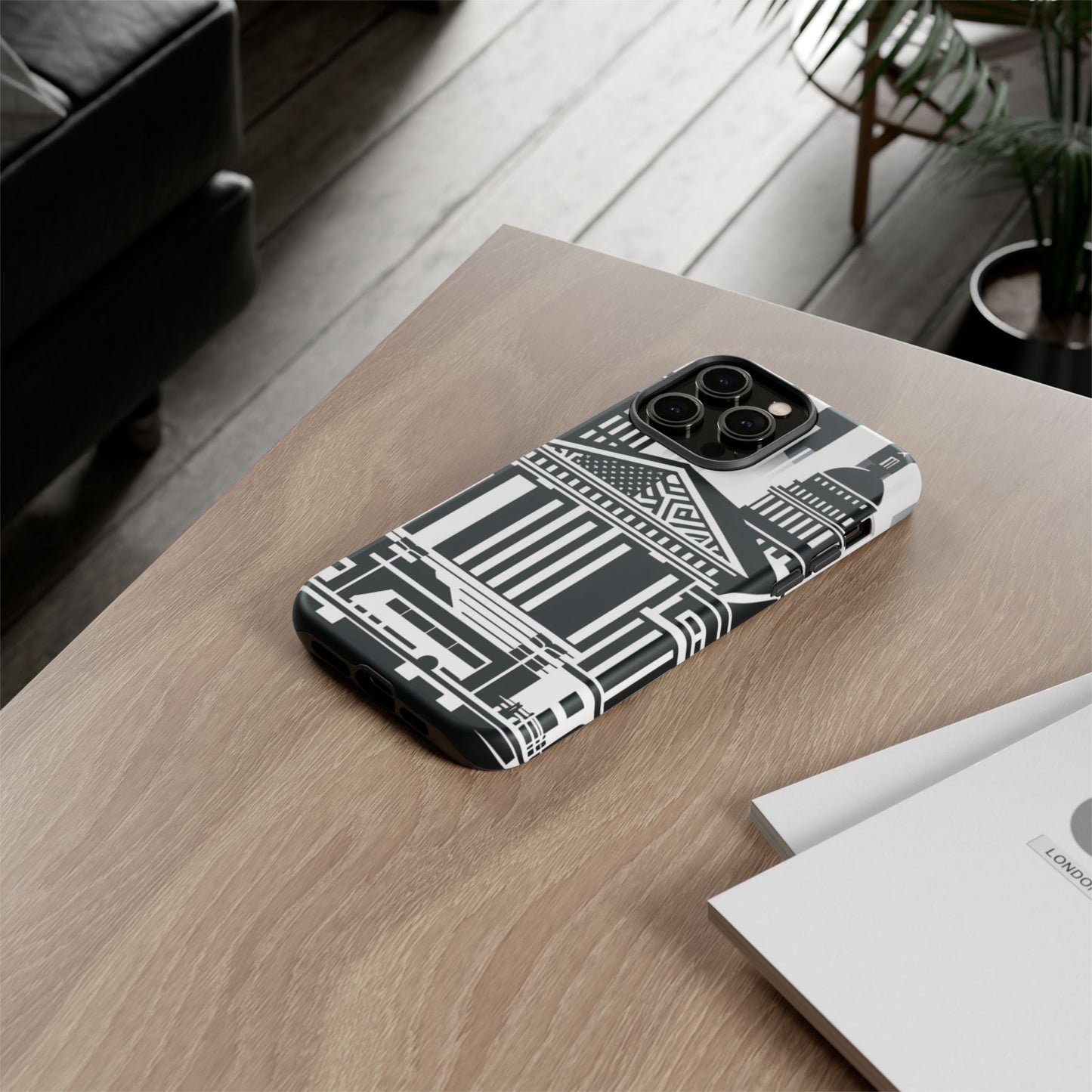 Monochrome City Buildings Ultra-Tough Phone Case