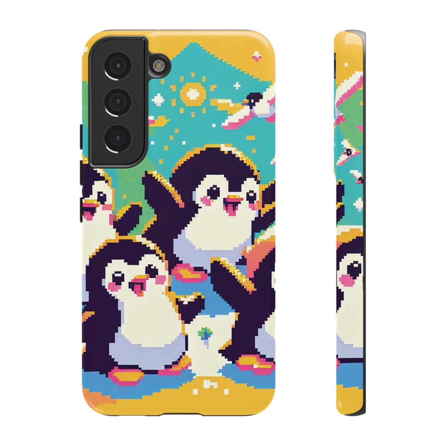 Cute Pixel Penguin Ultra-Tough Phone Case