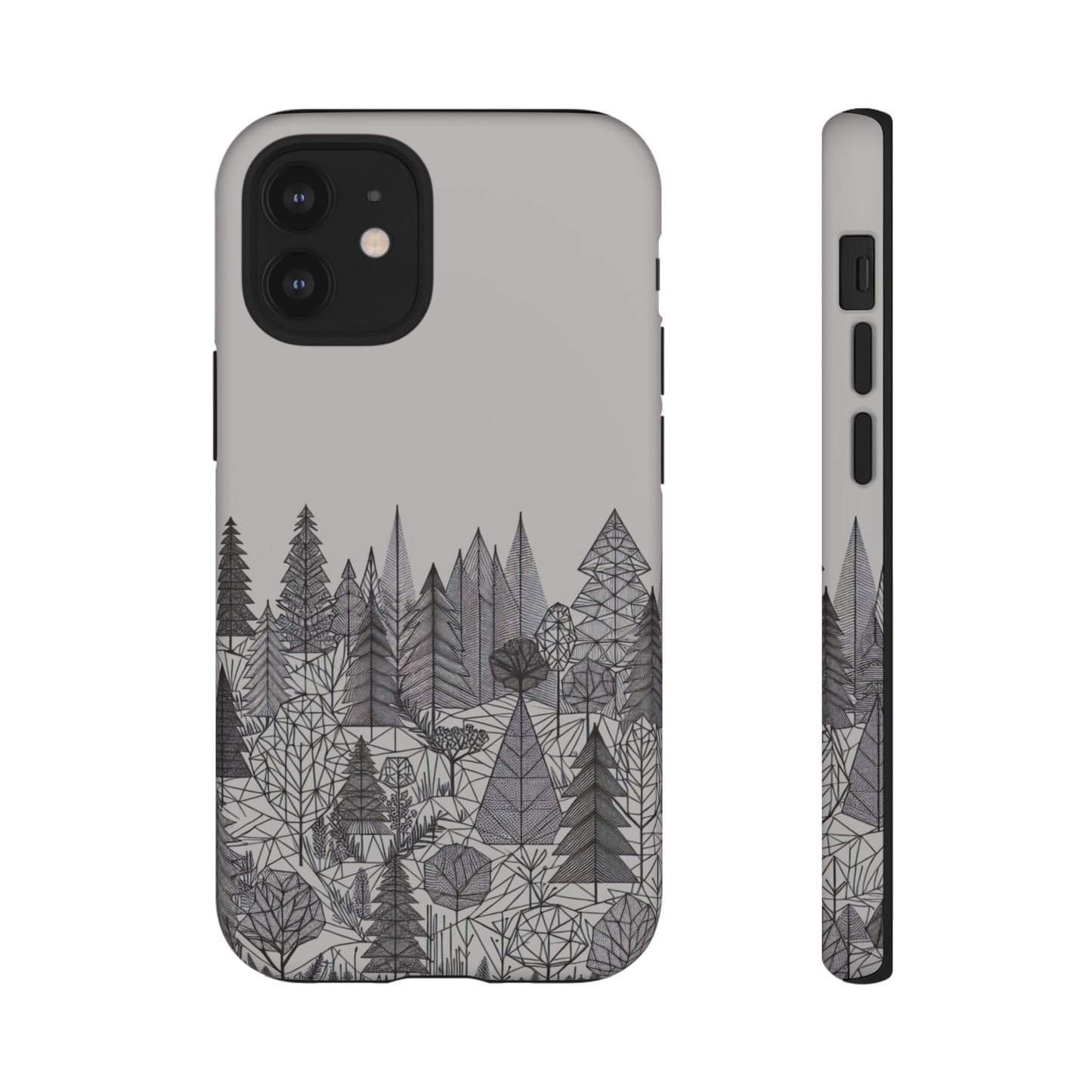 Geometric Monochrome Woodland Ultra-Tough Phone Case