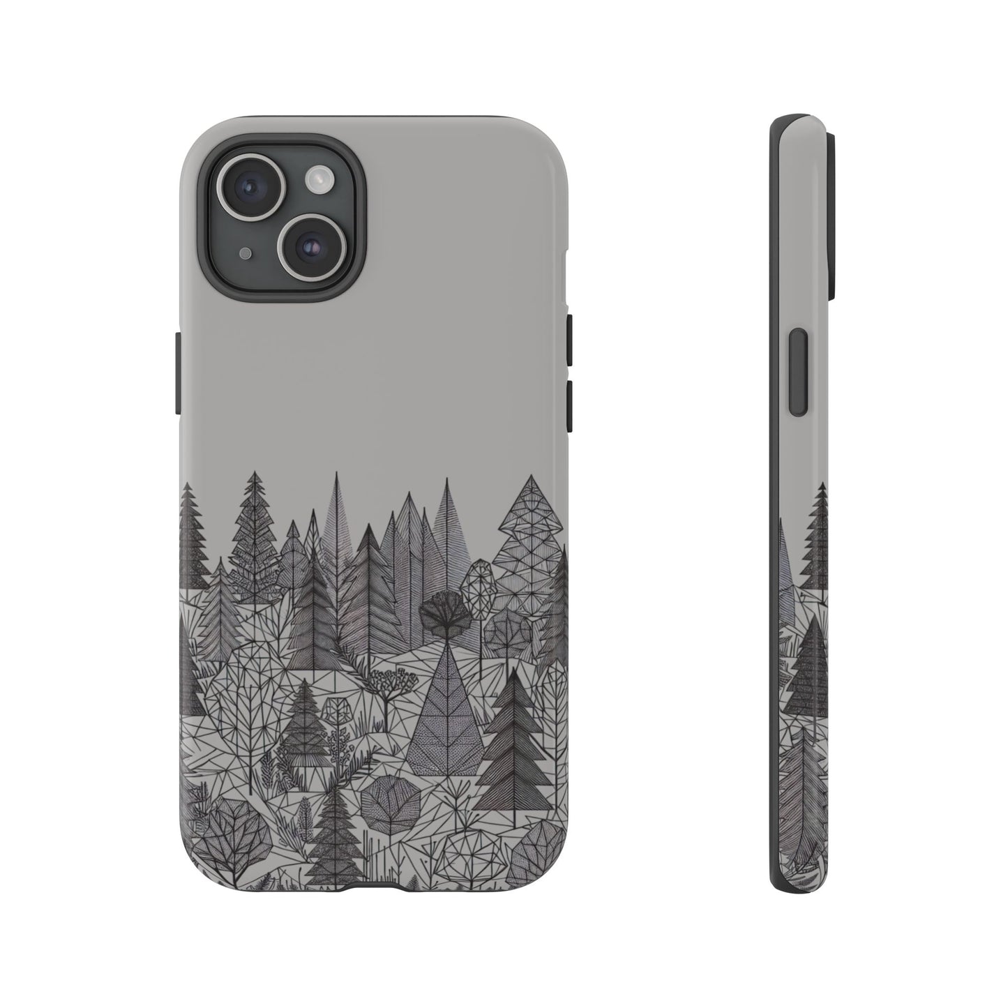 Geometric Monochrome Woodland Ultra-Tough Phone Case