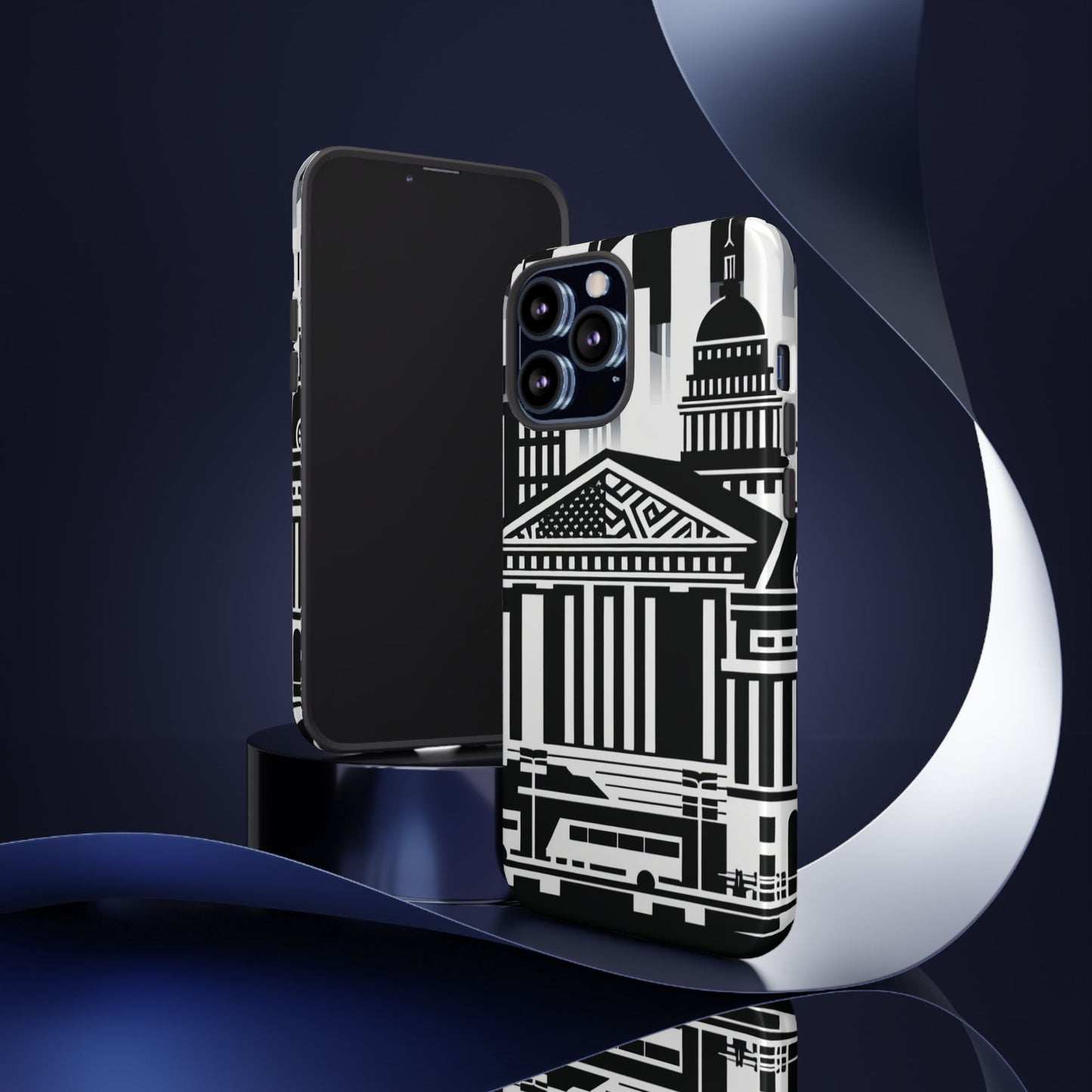 Monochrome City Buildings Ultra-Tough Phone Case