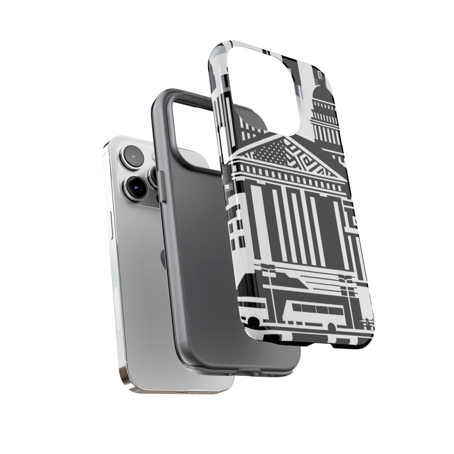 Monochrome City Buildings Ultra-Tough Phone Case