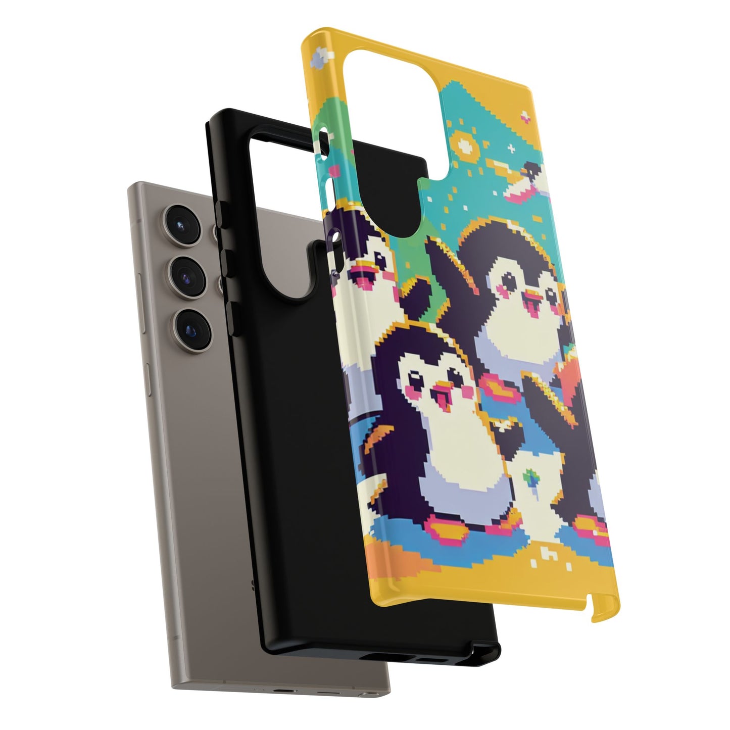 Cute Pixel Penguin Ultra-Tough Phone Case