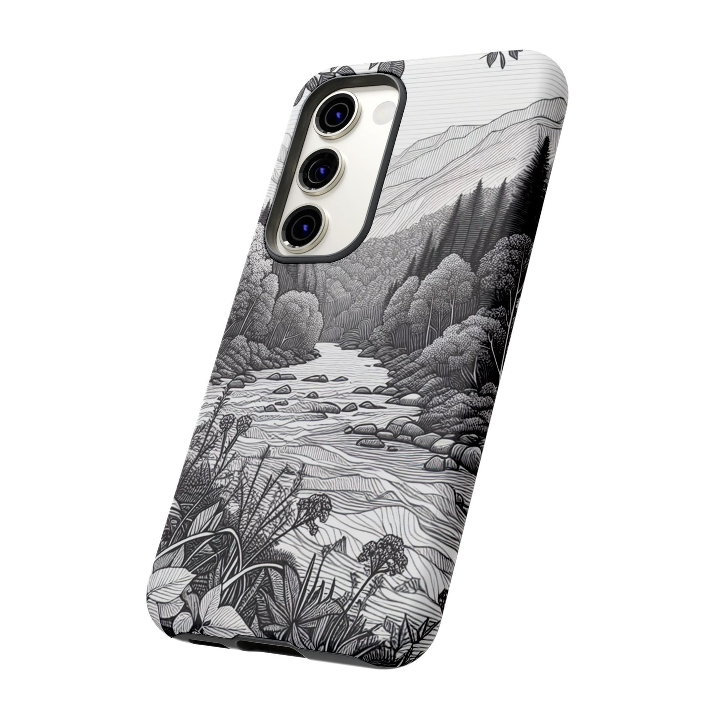 Landscape Line Drawing Ultra-Tough Phone Case