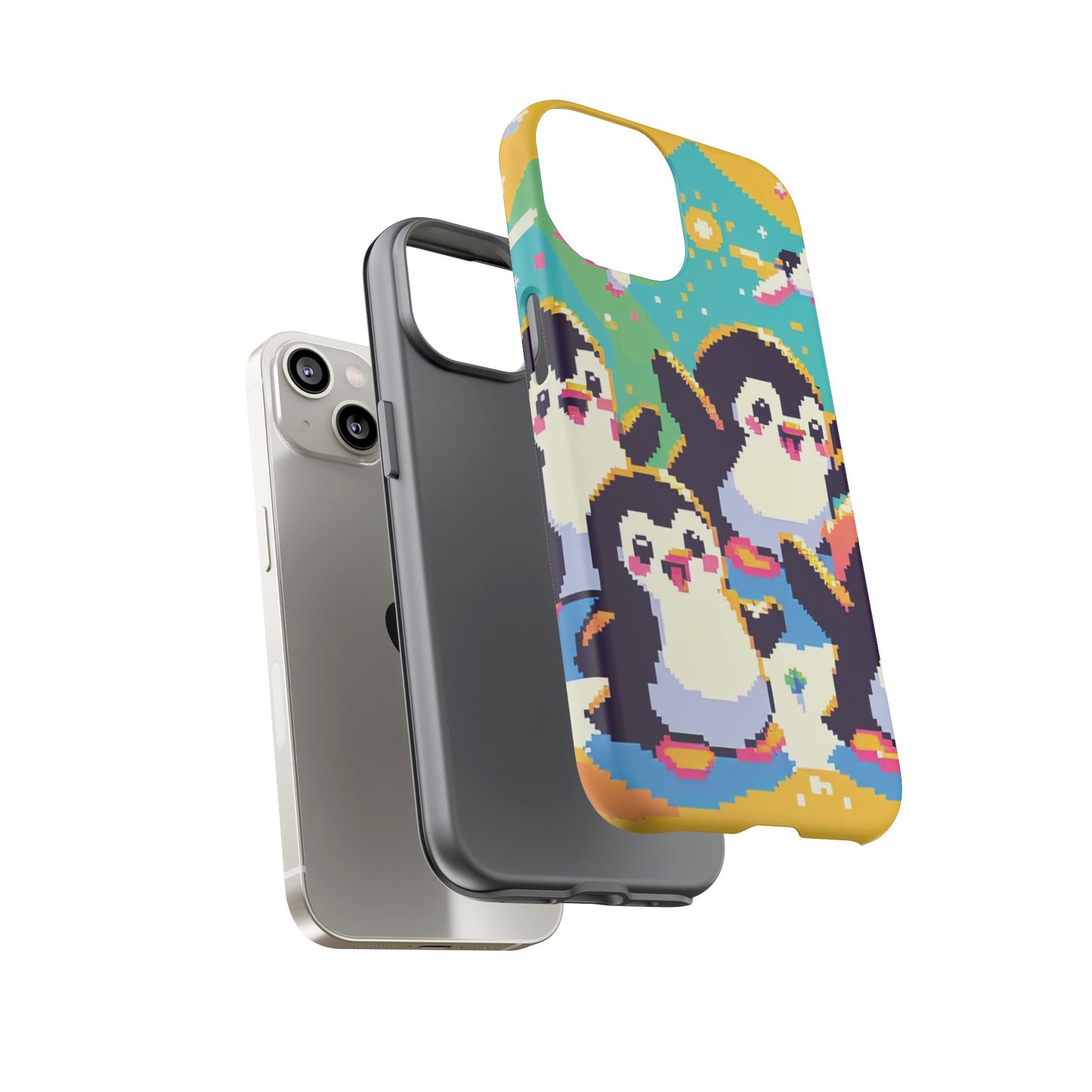 Cute Pixel Penguin Ultra-Tough Phone Case