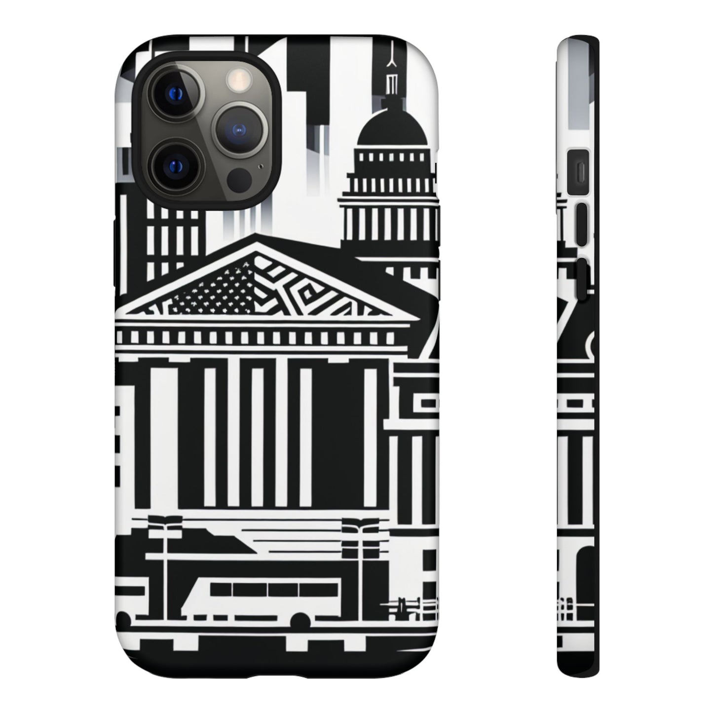 Monochrome City Buildings Ultra-Tough Phone Case