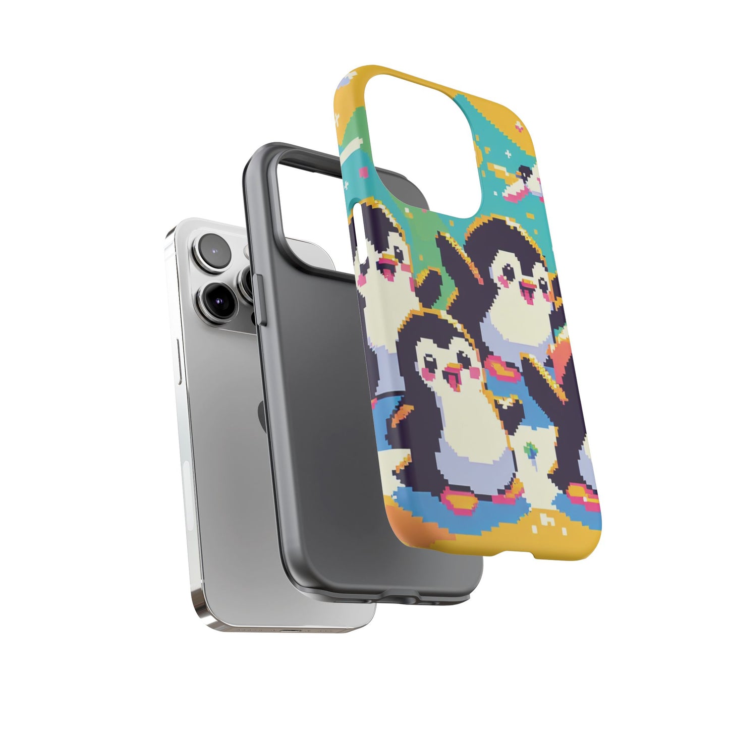 Cute Pixel Penguin Ultra-Tough Phone Case