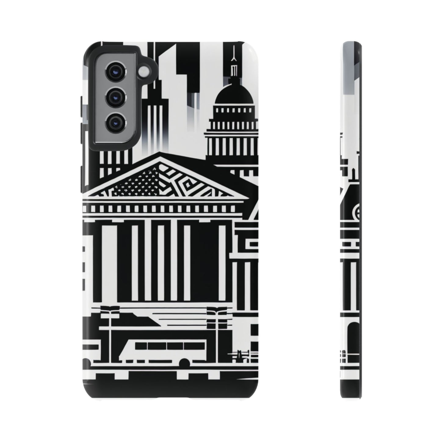 Monochrome City Buildings Ultra-Tough Phone Case