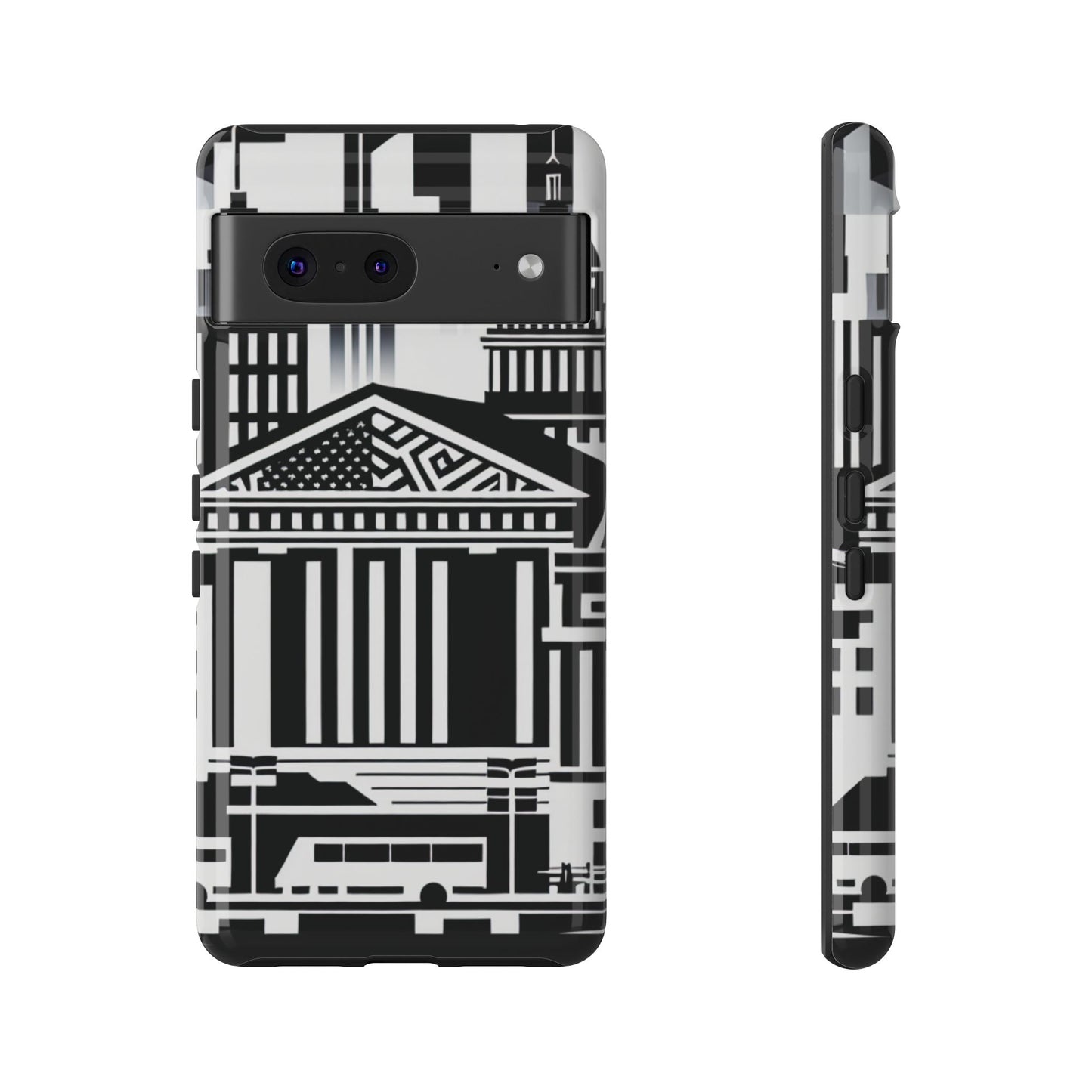 Monochrome City Buildings Ultra-Tough Phone Case