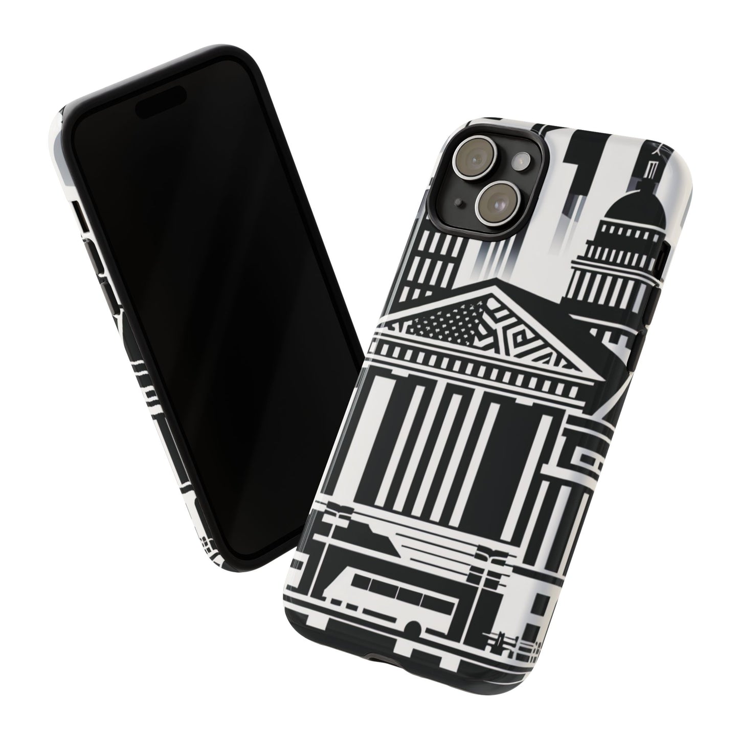 Monochrome City Buildings Ultra-Tough Phone Case