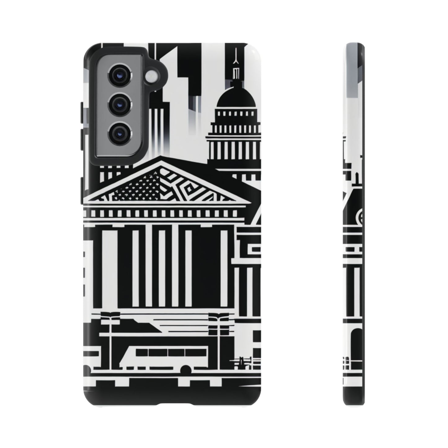 Monochrome City Buildings Ultra-Tough Phone Case