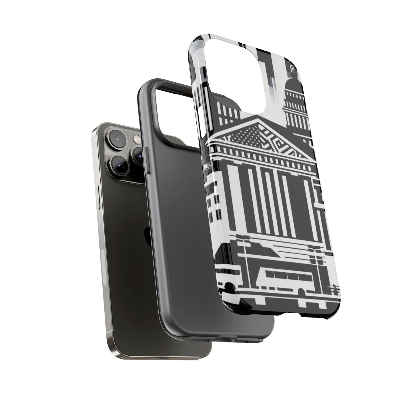 Monochrome City Buildings Ultra-Tough Phone Case