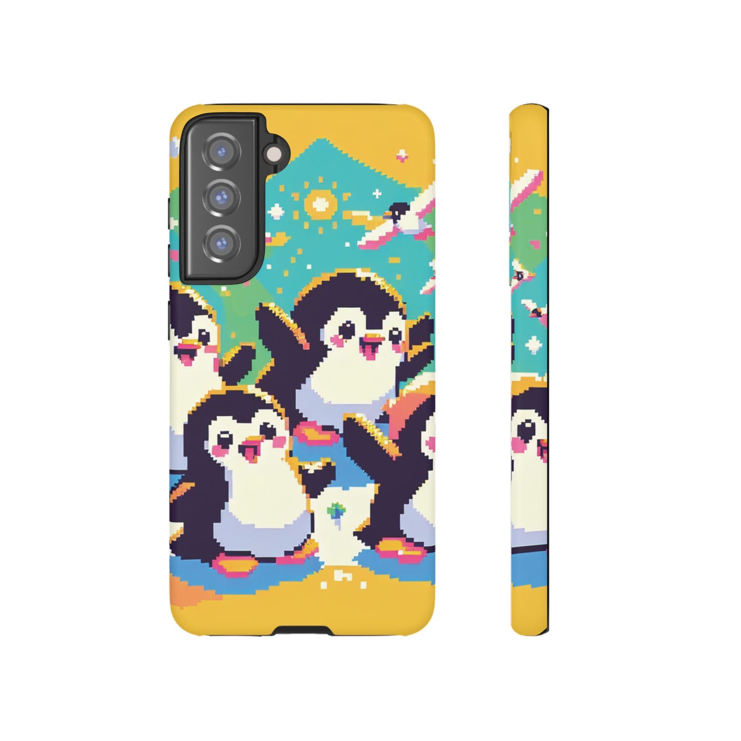 Cute Pixel Penguin Ultra-Tough Phone Case