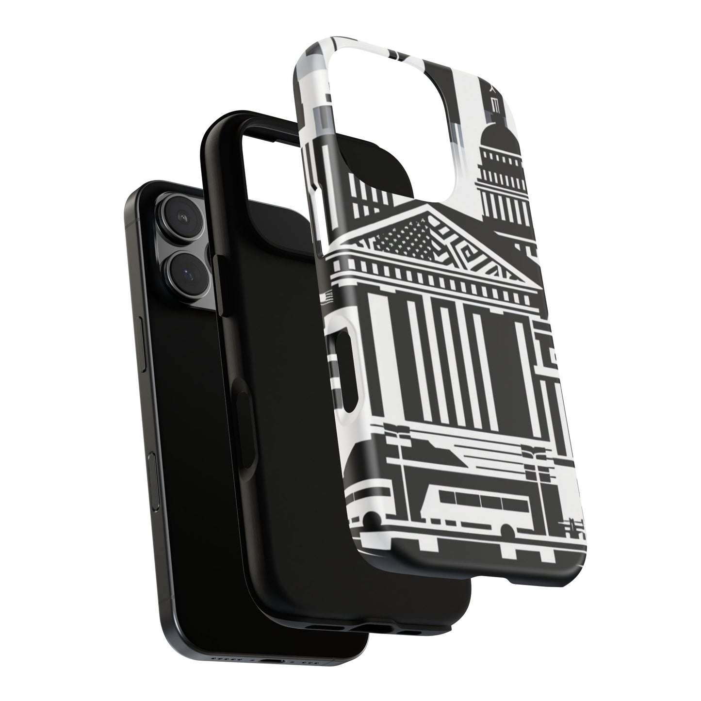 Monochrome City Buildings Ultra-Tough Phone Case