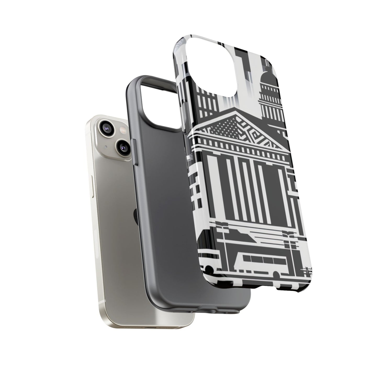 Monochrome City Buildings Ultra-Tough Phone Case