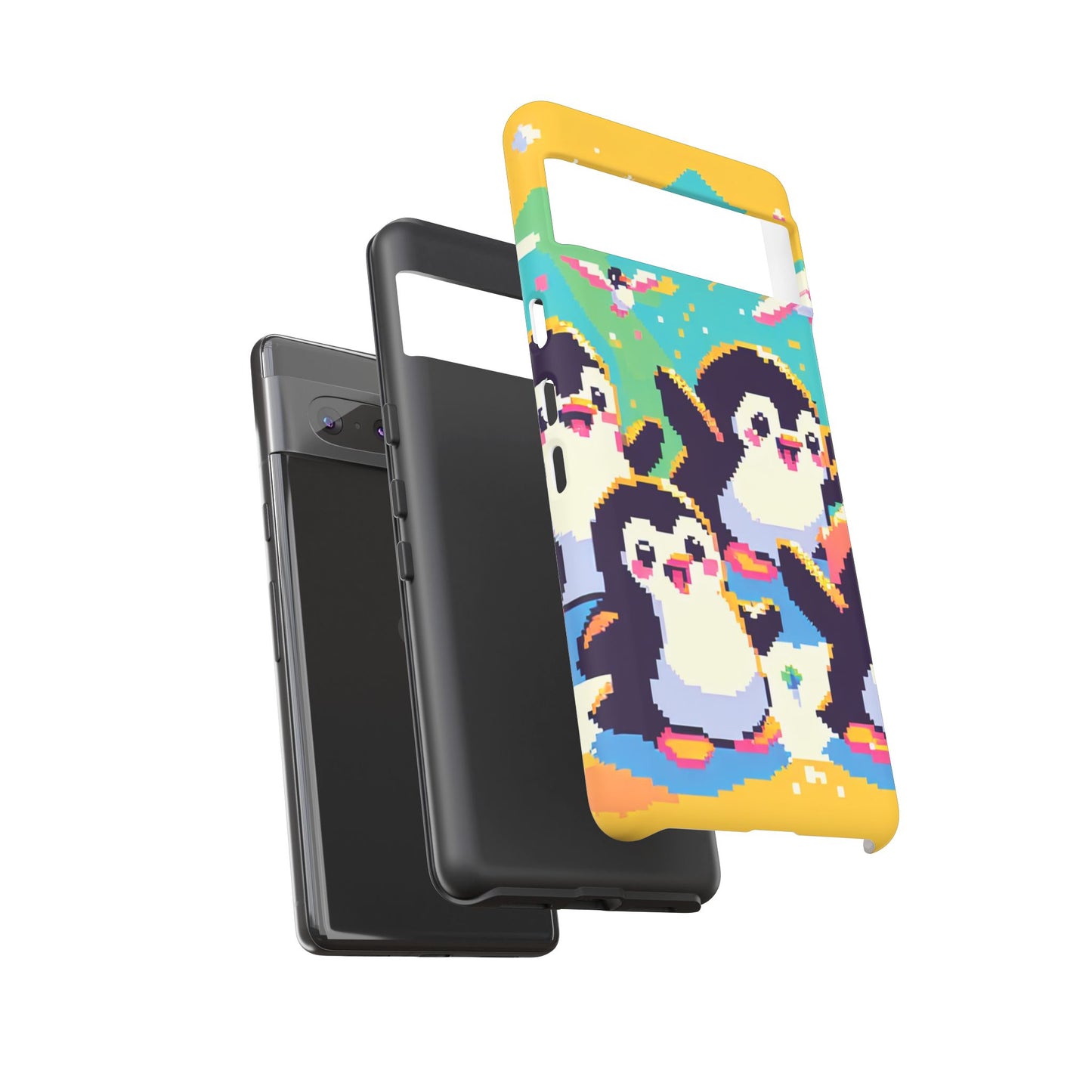 Cute Pixel Penguin Ultra-Tough Phone Case