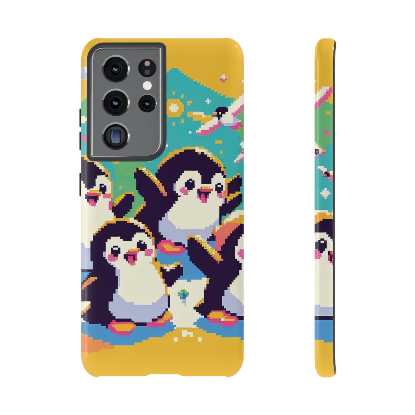 Cute Pixel Penguin Ultra-Tough Phone Case