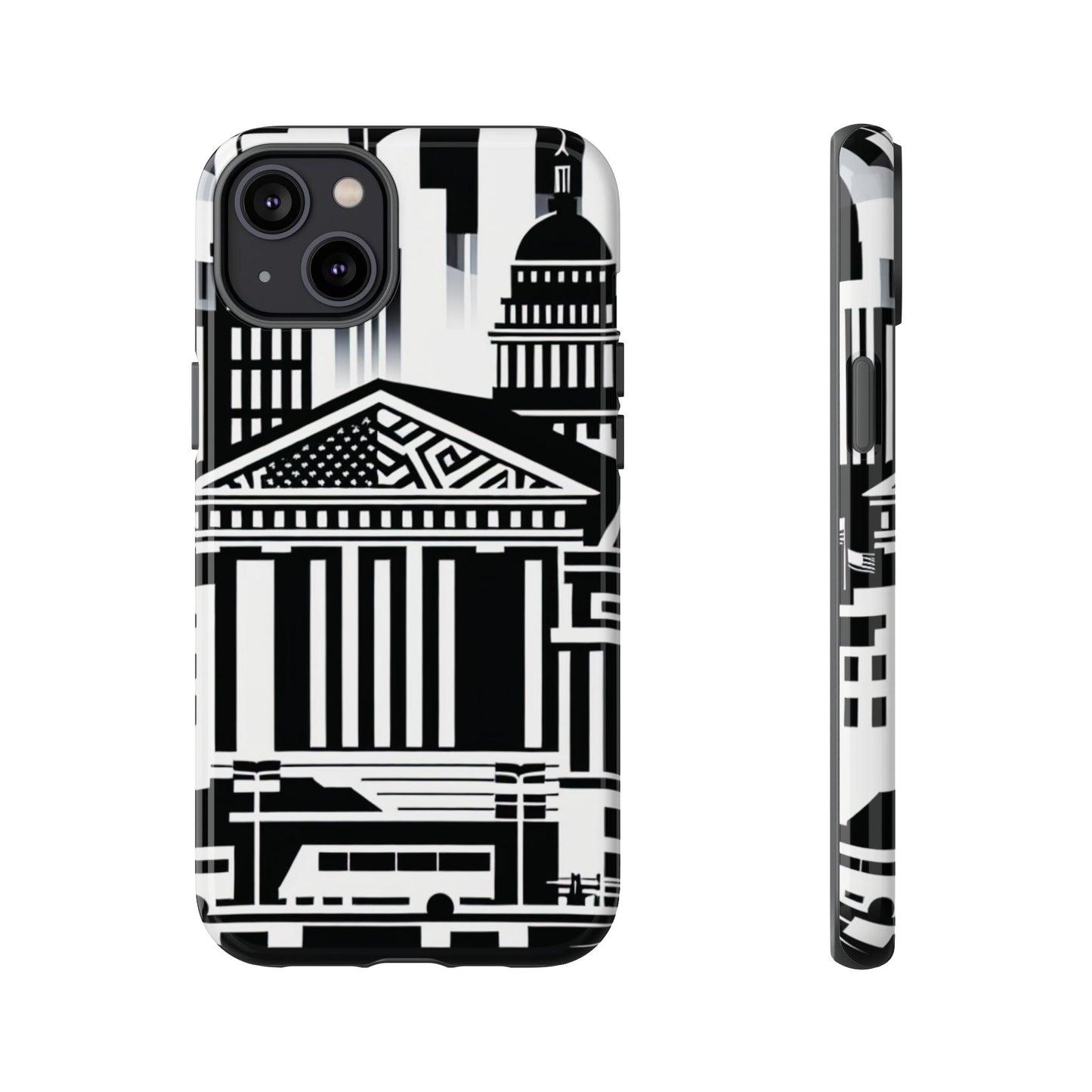 Monochrome City Buildings Ultra-Tough Phone Case