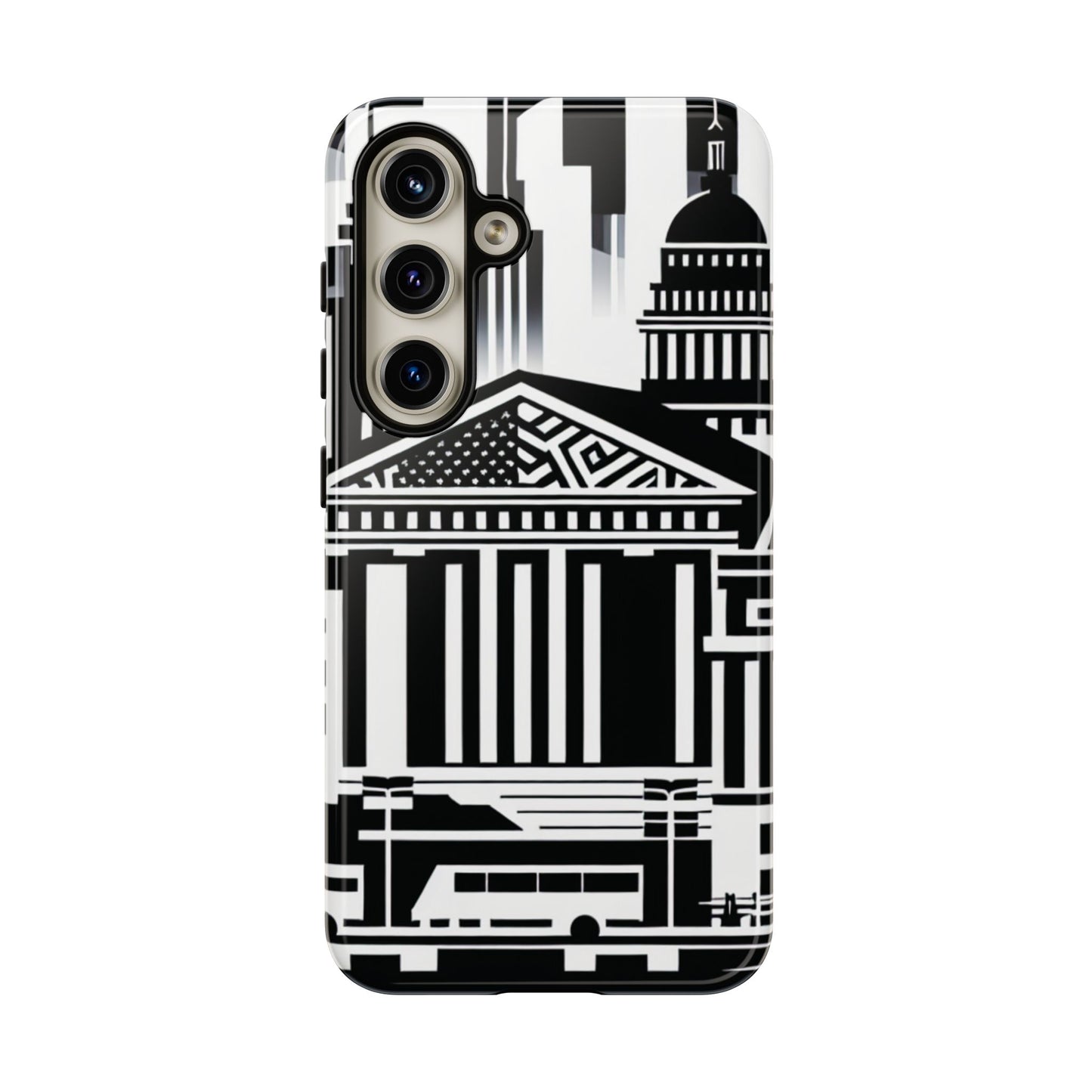 Monochrome City Buildings Ultra-Tough Phone Case