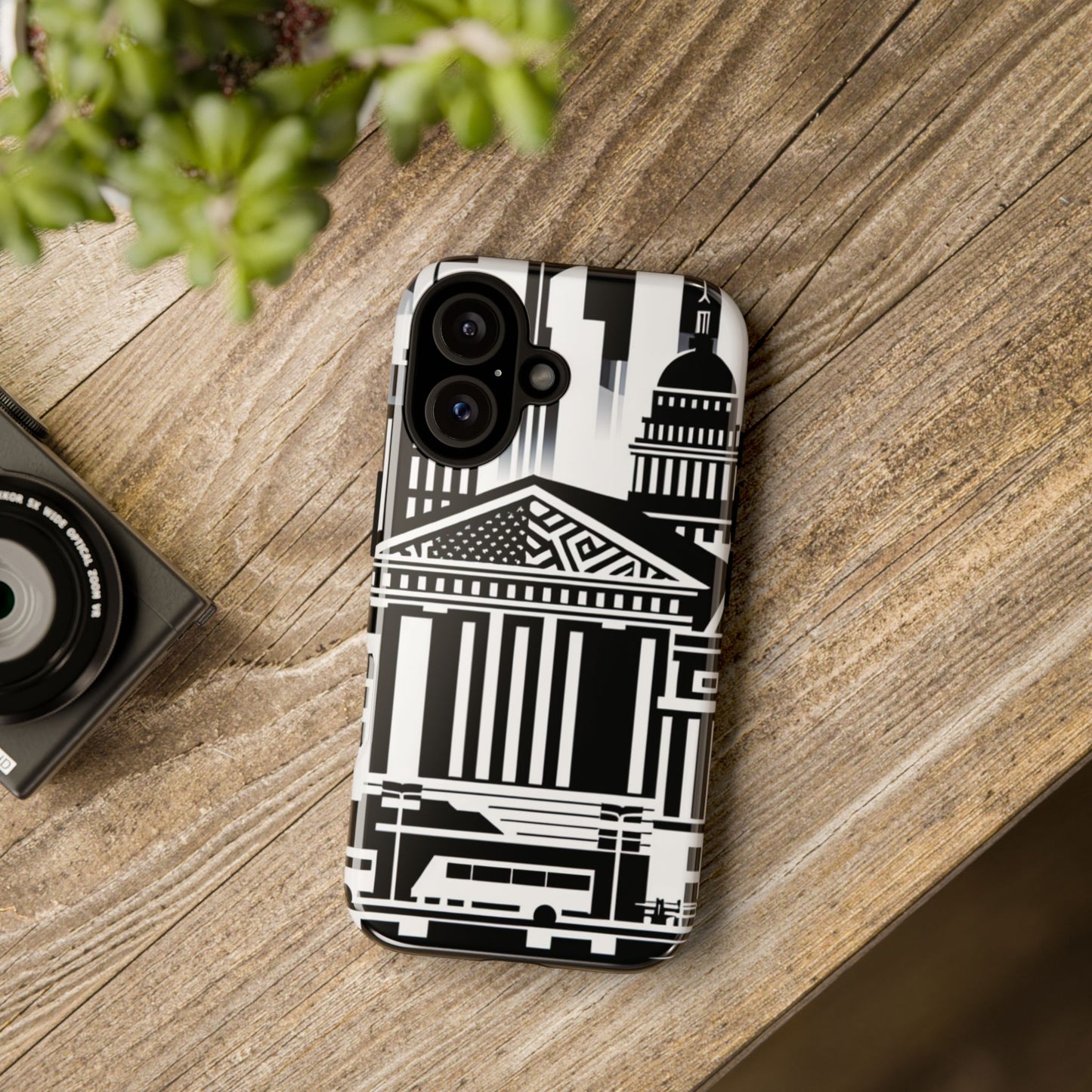 Monochrome City Buildings Ultra-Tough Phone Case