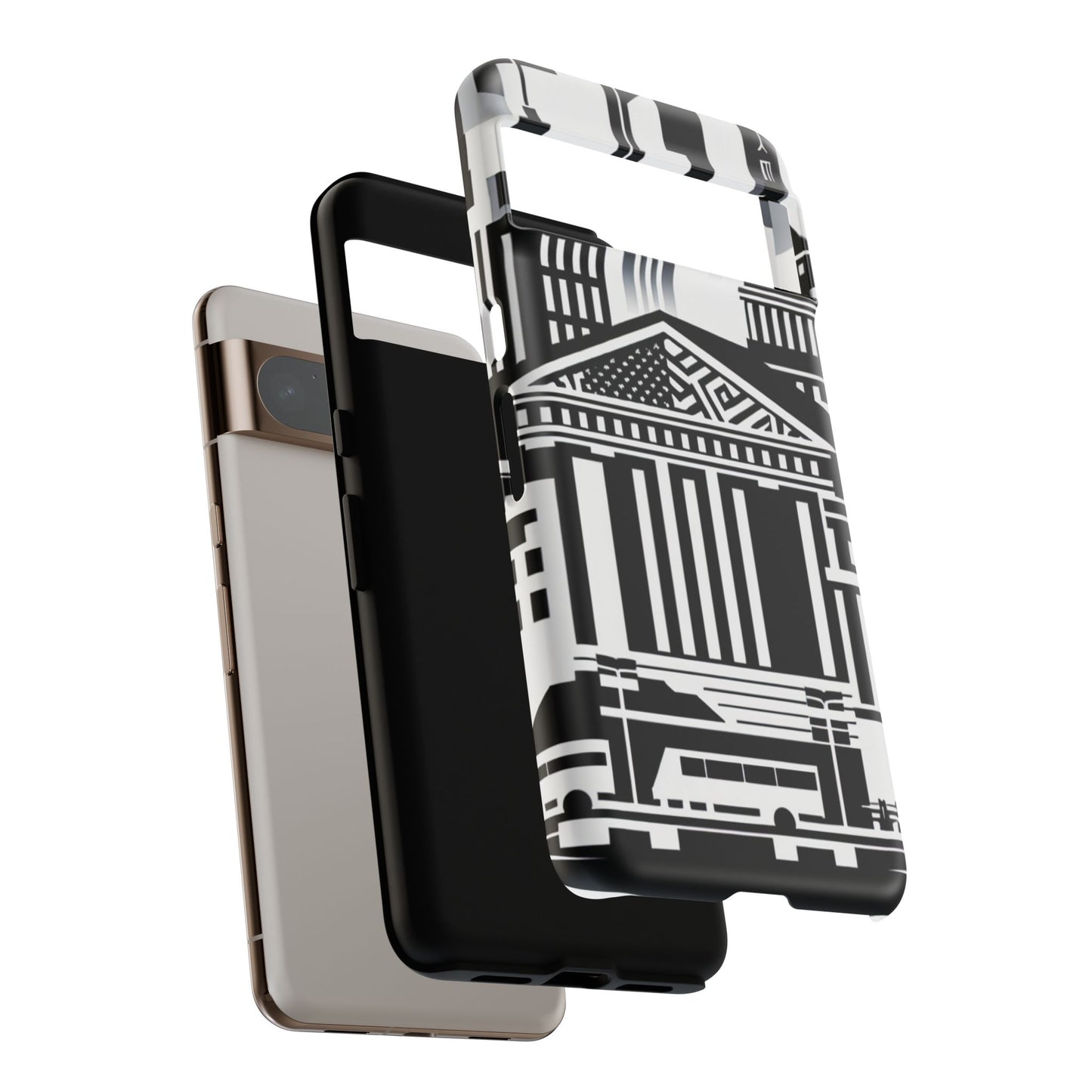 Monochrome City Buildings Ultra-Tough Phone Case