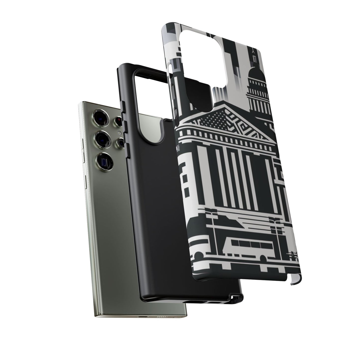 Monochrome City Buildings Ultra-Tough Phone Case