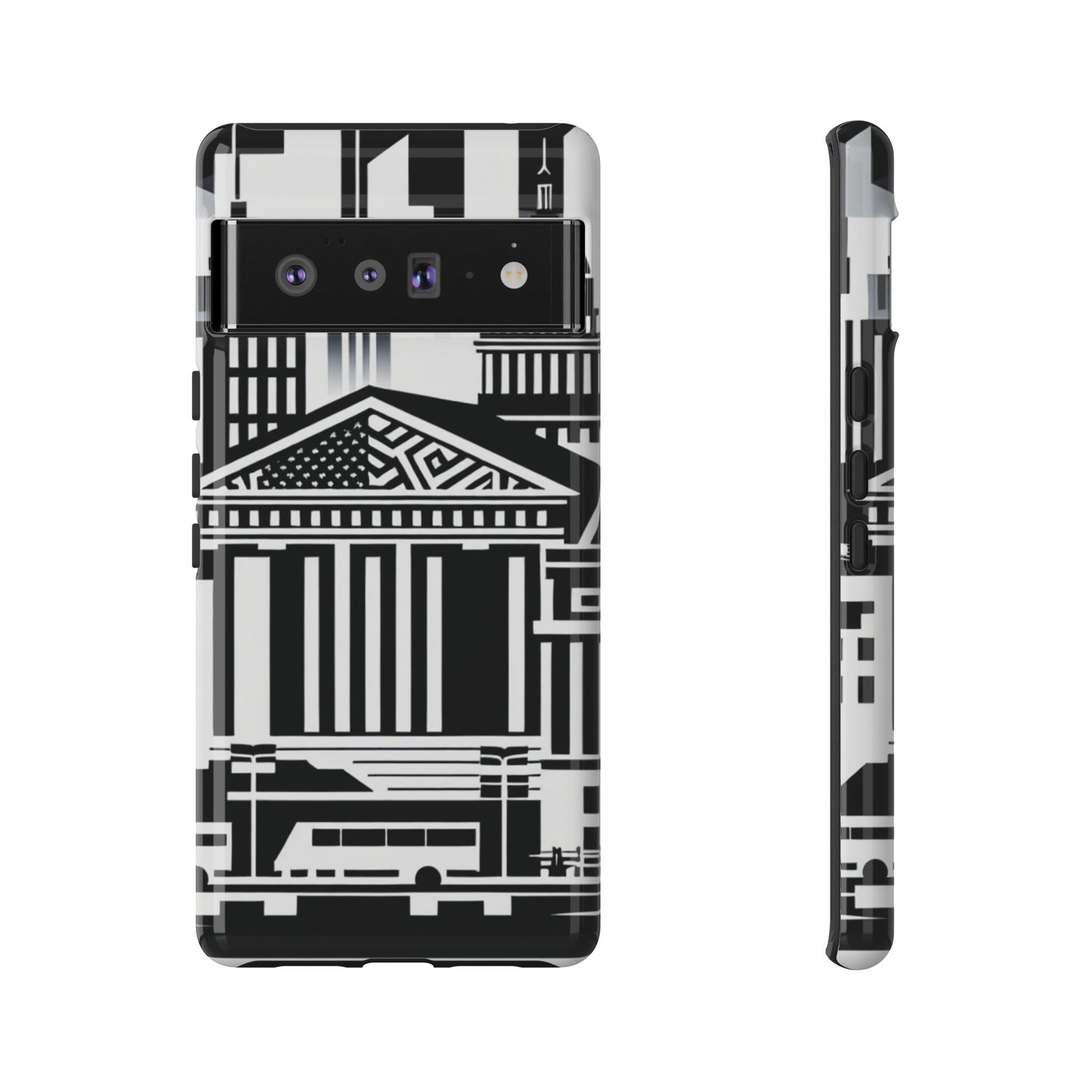 Monochrome City Buildings Ultra-Tough Phone Case