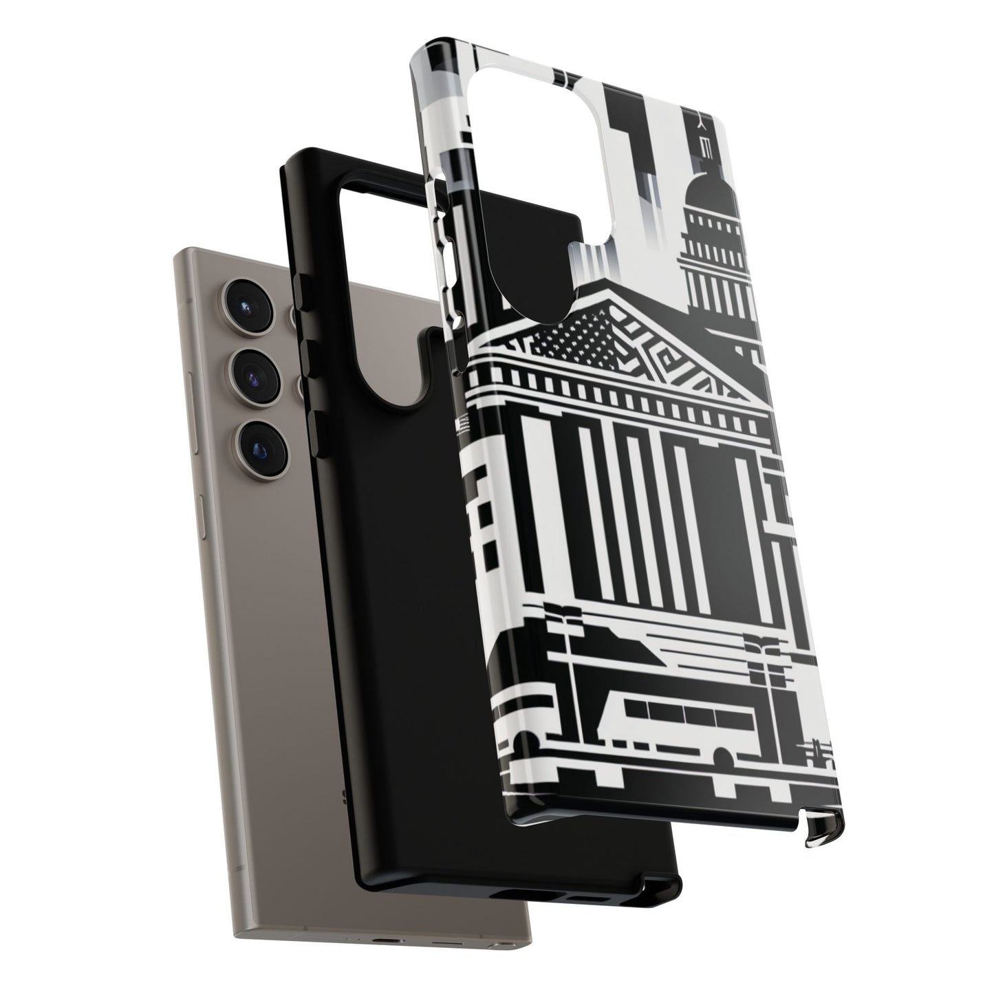 Monochrome City Buildings Ultra-Tough Phone Case