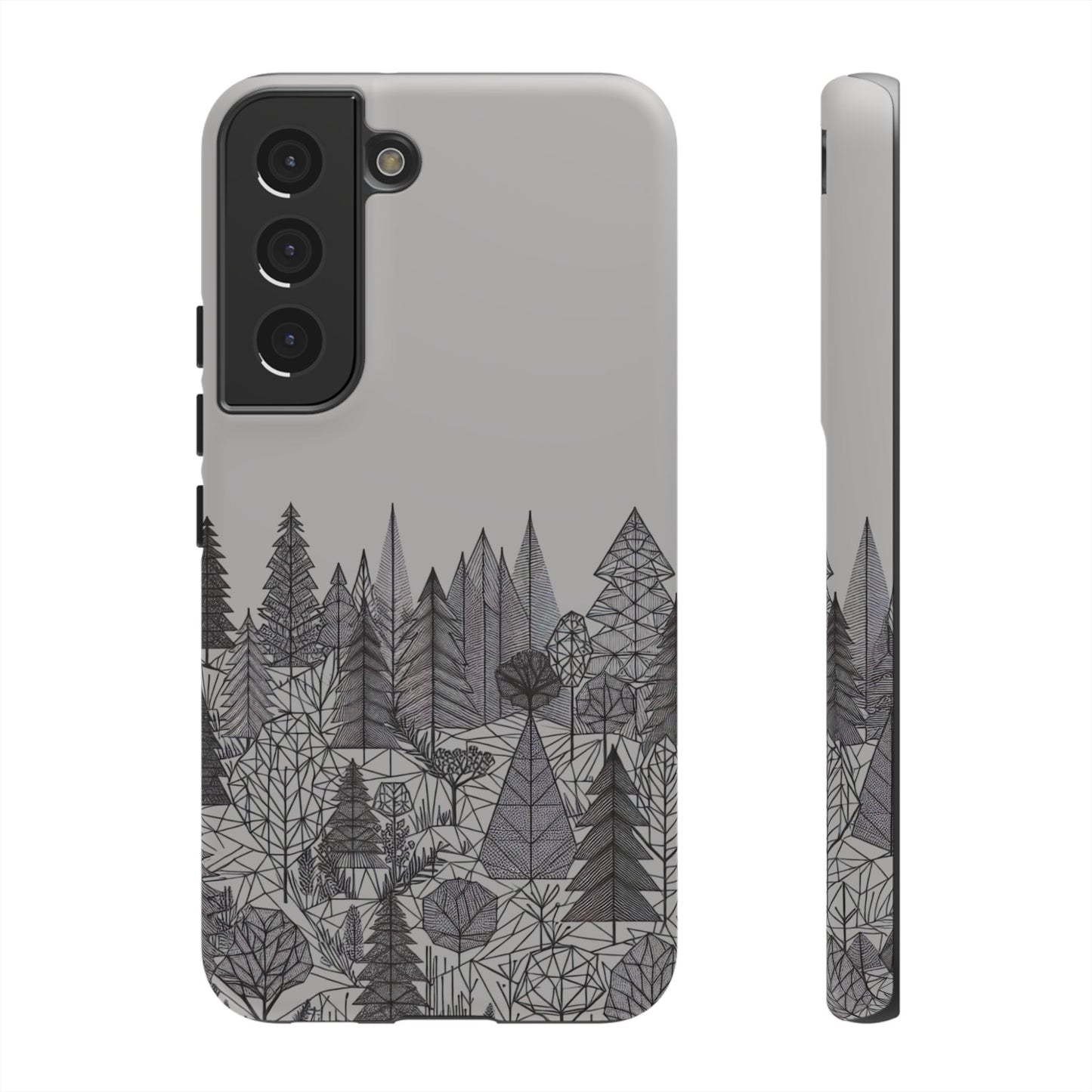 Geometric Monochrome Woodland Ultra-Tough Phone Case