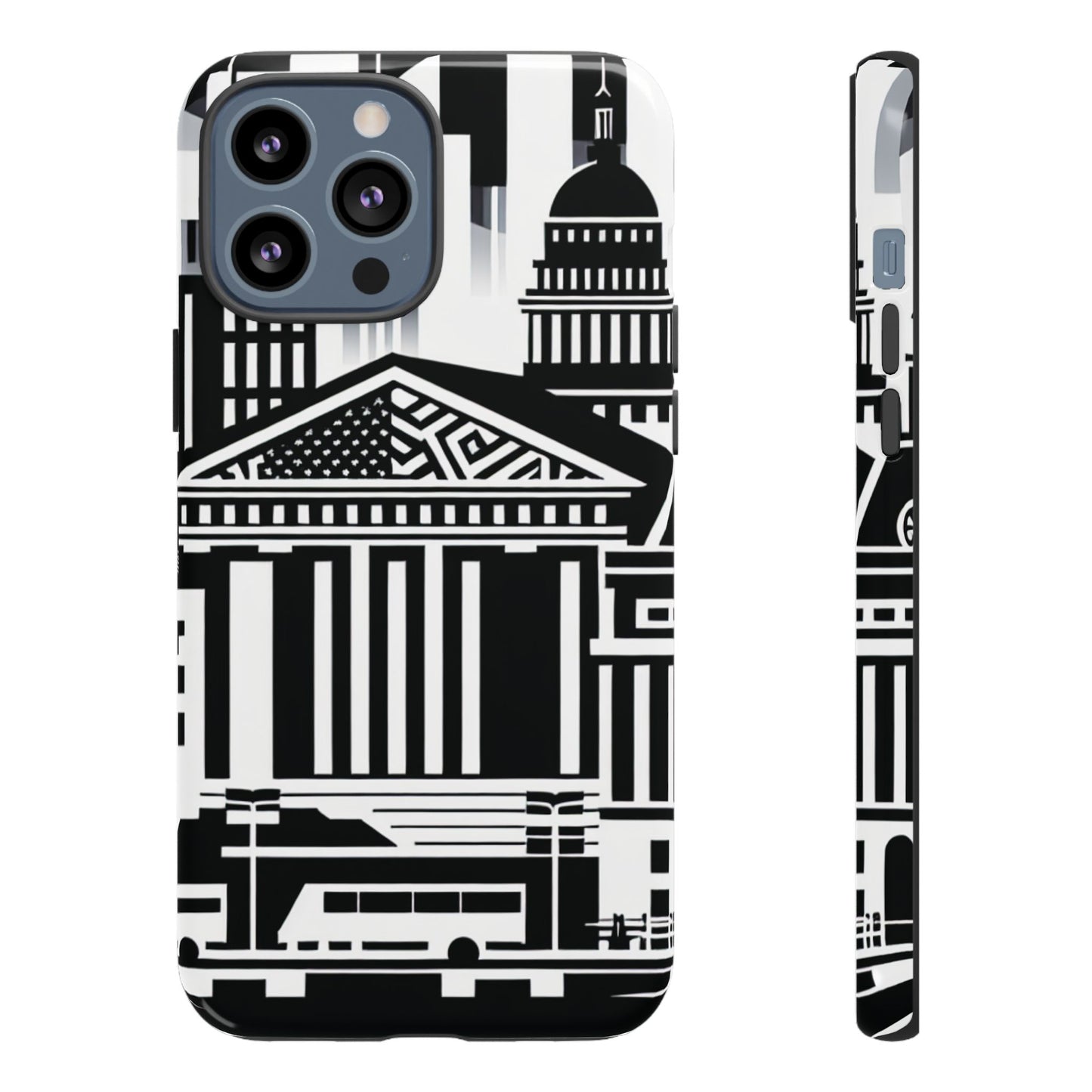 Monochrome City Buildings Ultra-Tough Phone Case