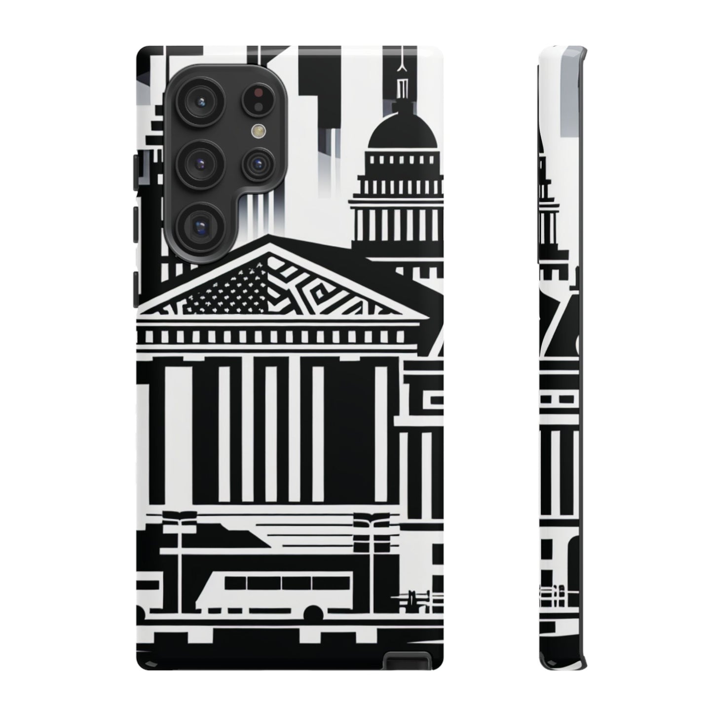 Monochrome City Buildings Ultra-Tough Phone Case