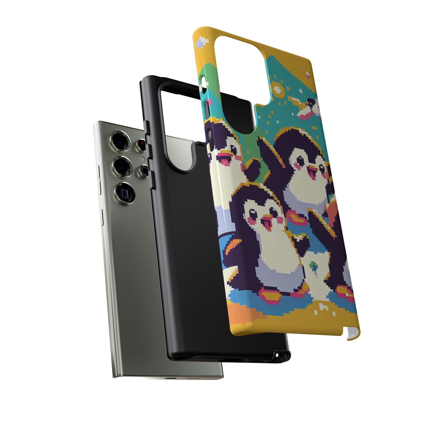 Cute Pixel Penguin Ultra-Tough Phone Case